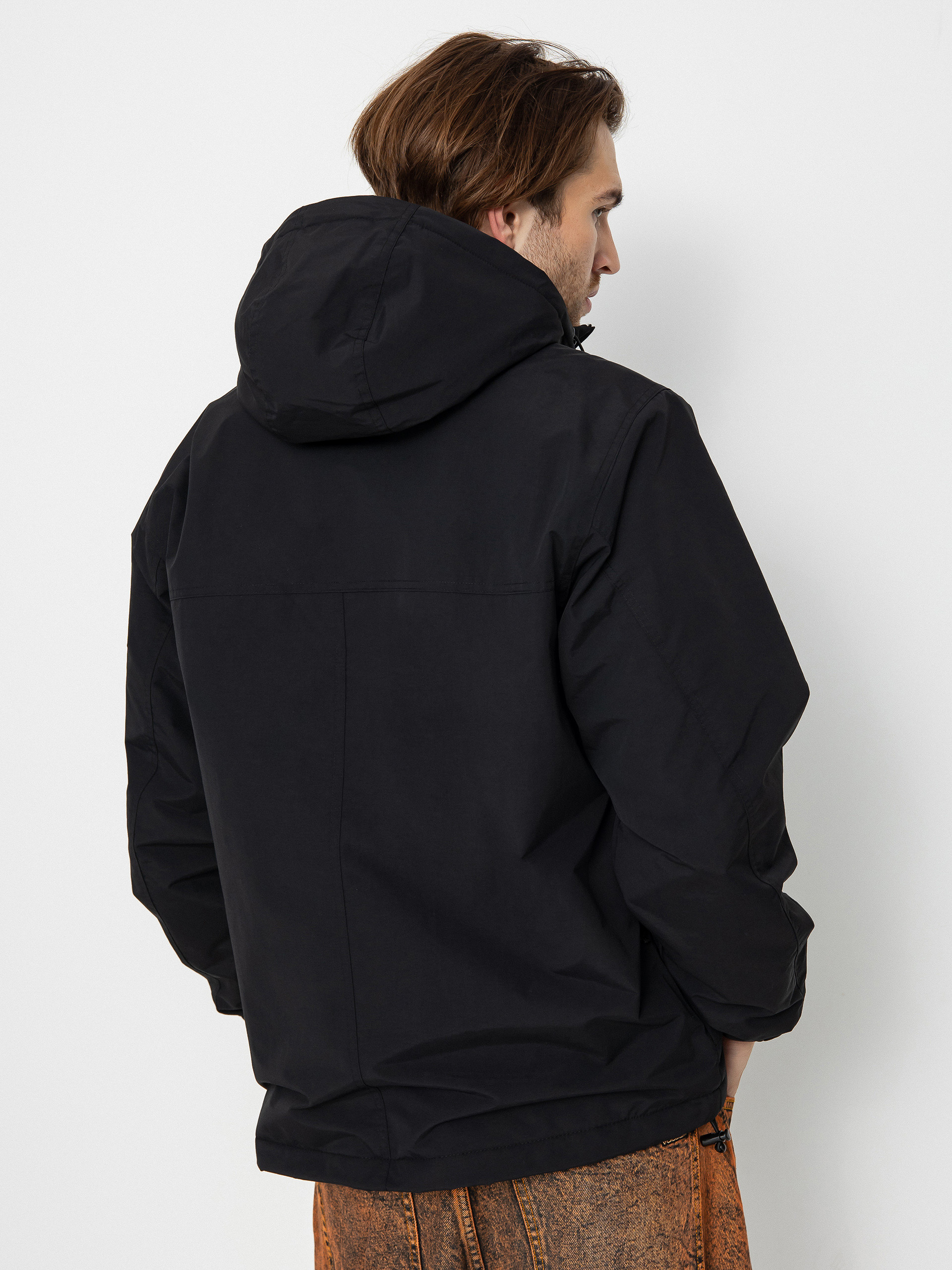 Куртка Carhartt WIP Windbreaker Pullover - чорний (black/white)
