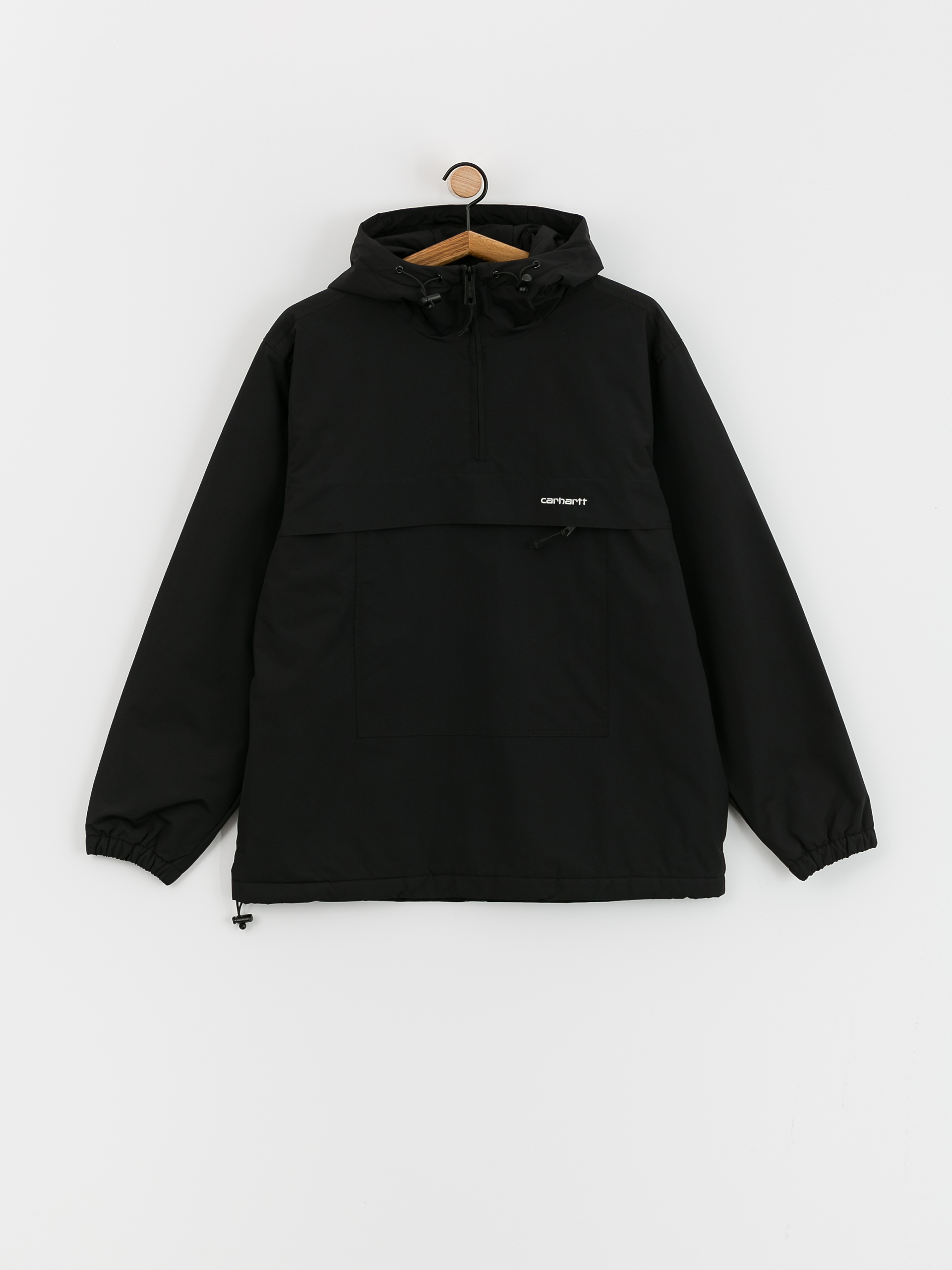 Куртка Carhartt WIP Windbreaker Pullover - чорний (black/white)