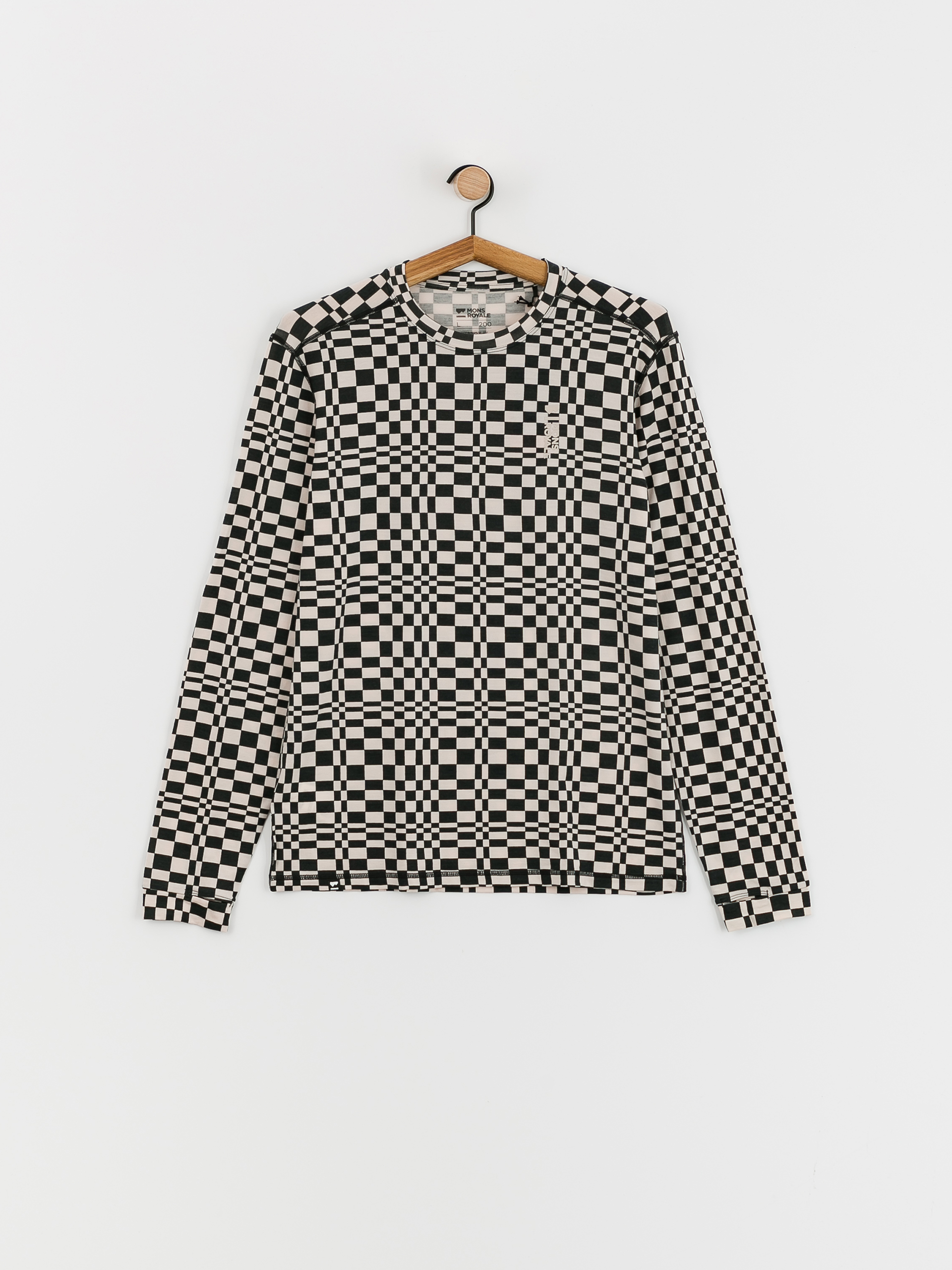 Лонгслів Mons Royale Cascade Merino Flex 200 (checkers)