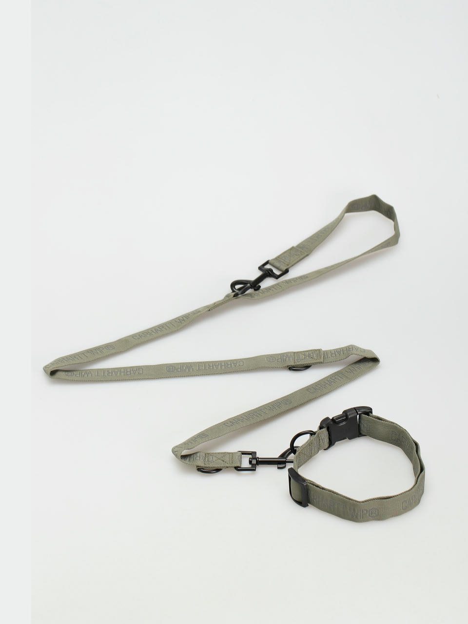 Нашийник Carhartt WIP Tour Dog Leash & Collar (smoke green/reflective)