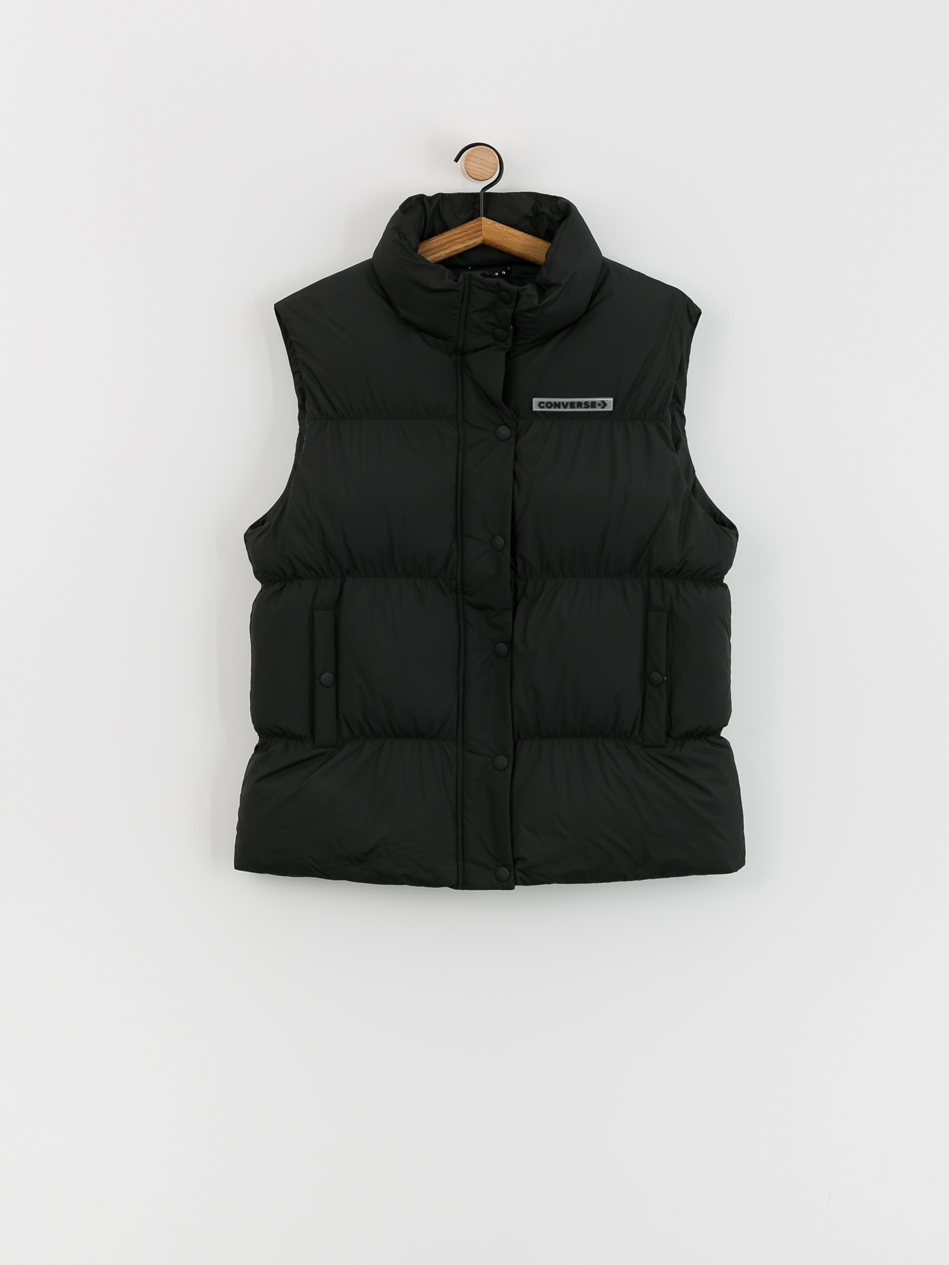 ※ CHUCK34vsWEBB4品 Безрукавка Converse Synthetic Super Puffer Wmn - чорний (black)