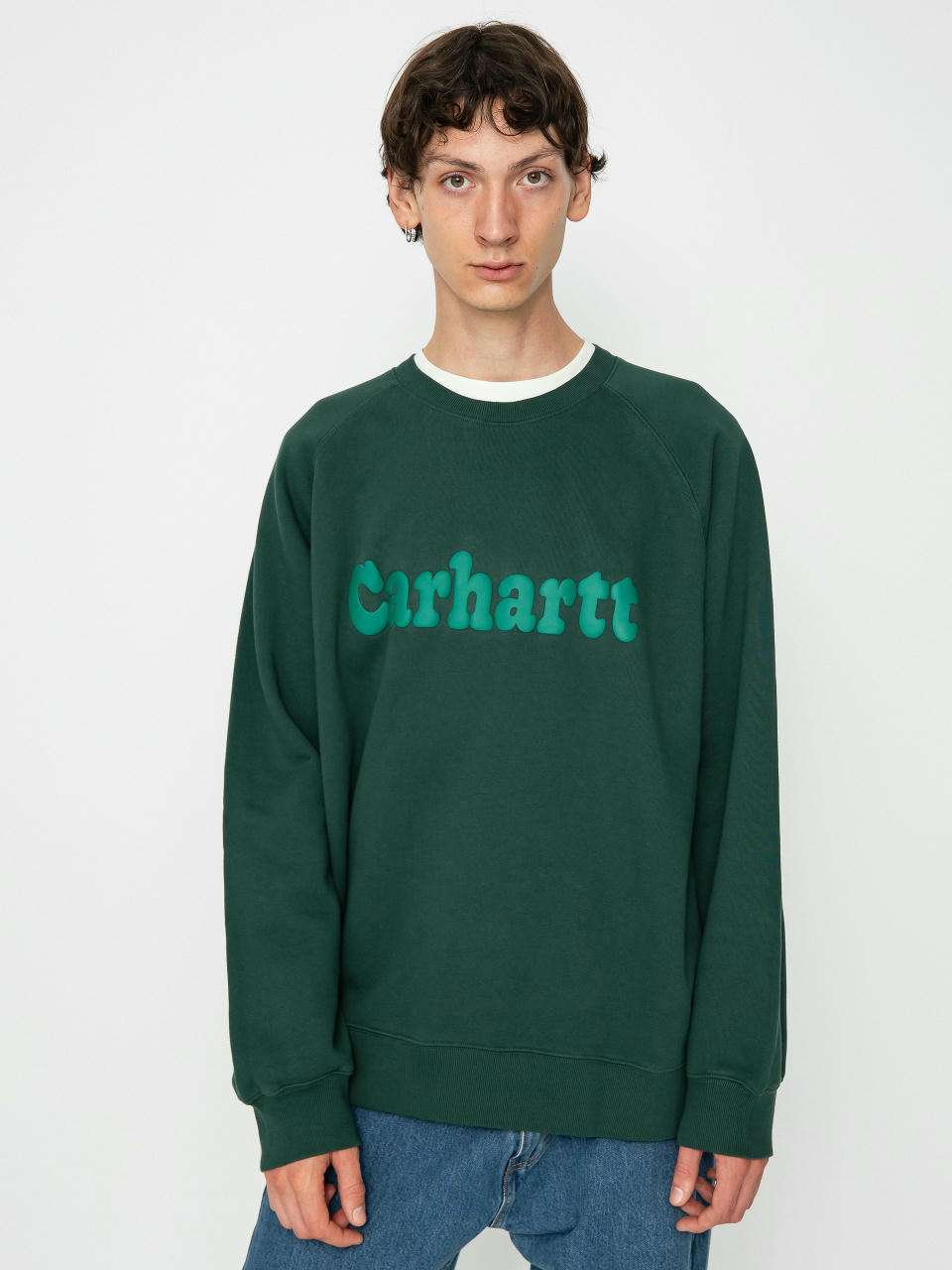 Світшот Carhartt WIP Bubbles (discovery green/green)