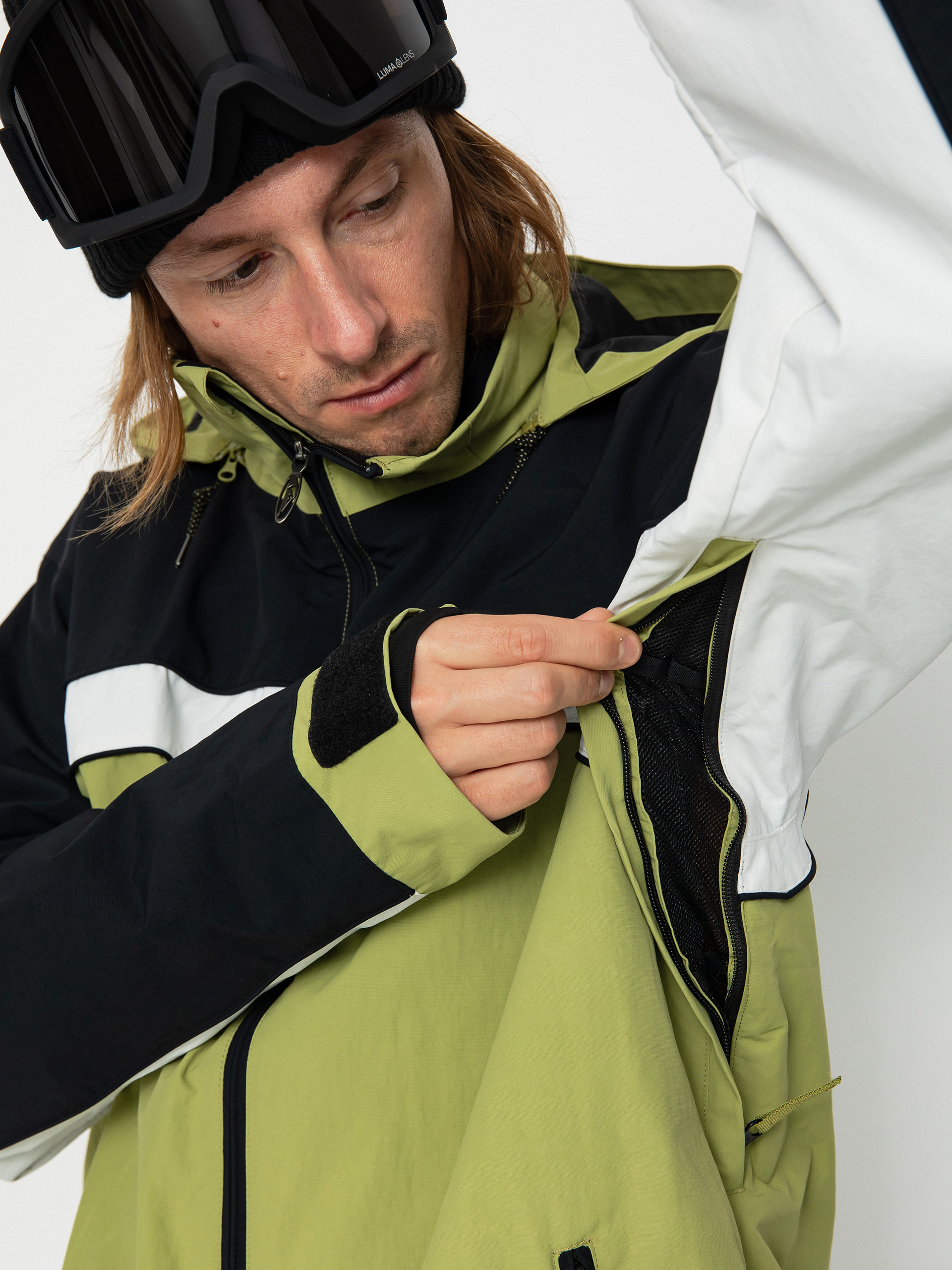Чоловіча Сноубордична куртка Quiksilver Live Wire (green olive)