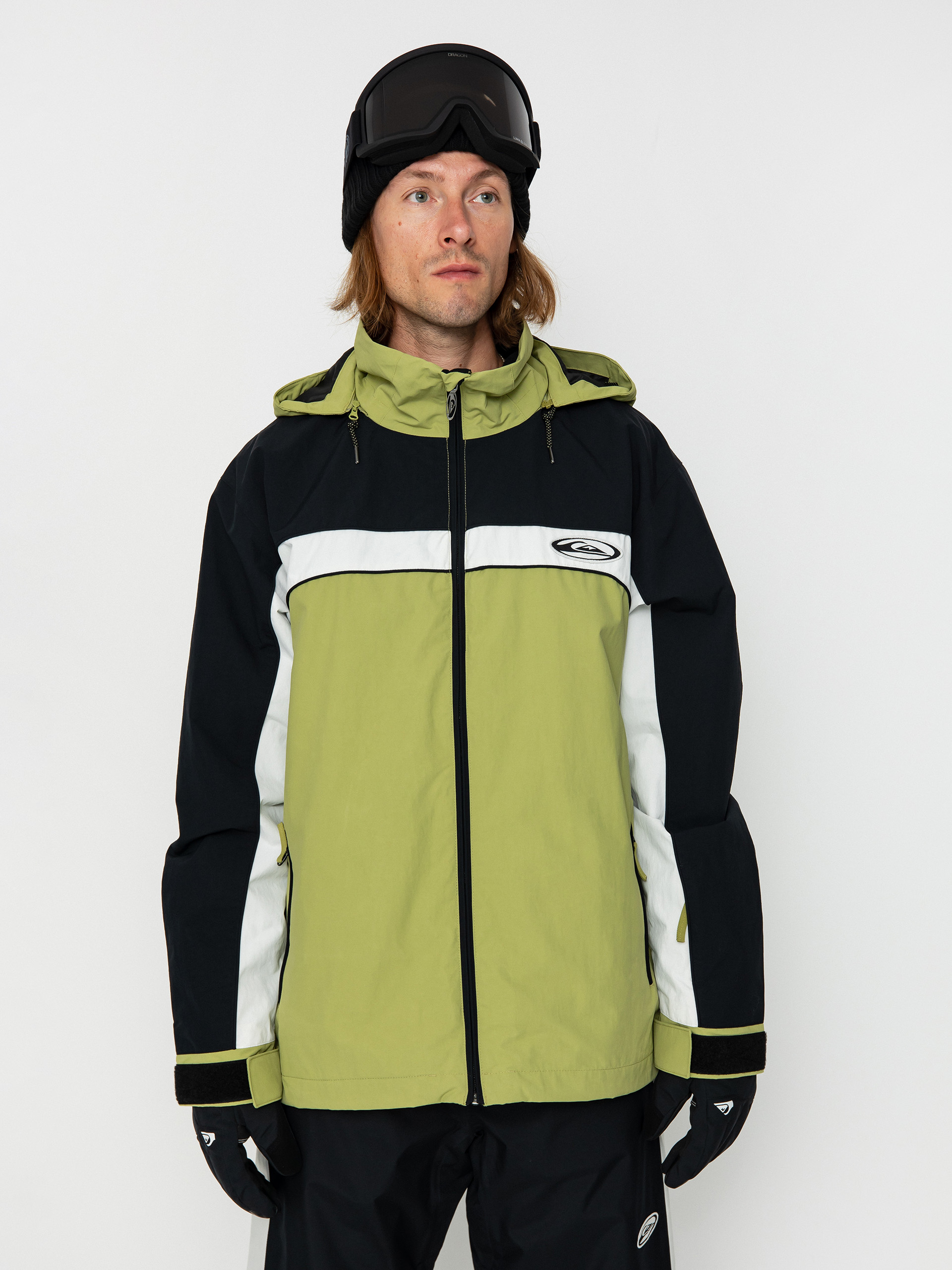 Чоловіча Сноубордична куртка Quiksilver Live Wire (green olive)