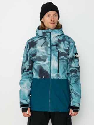 Сноубордична куртка Quiksilver Mission Printed Block (resin tint majolica blue)