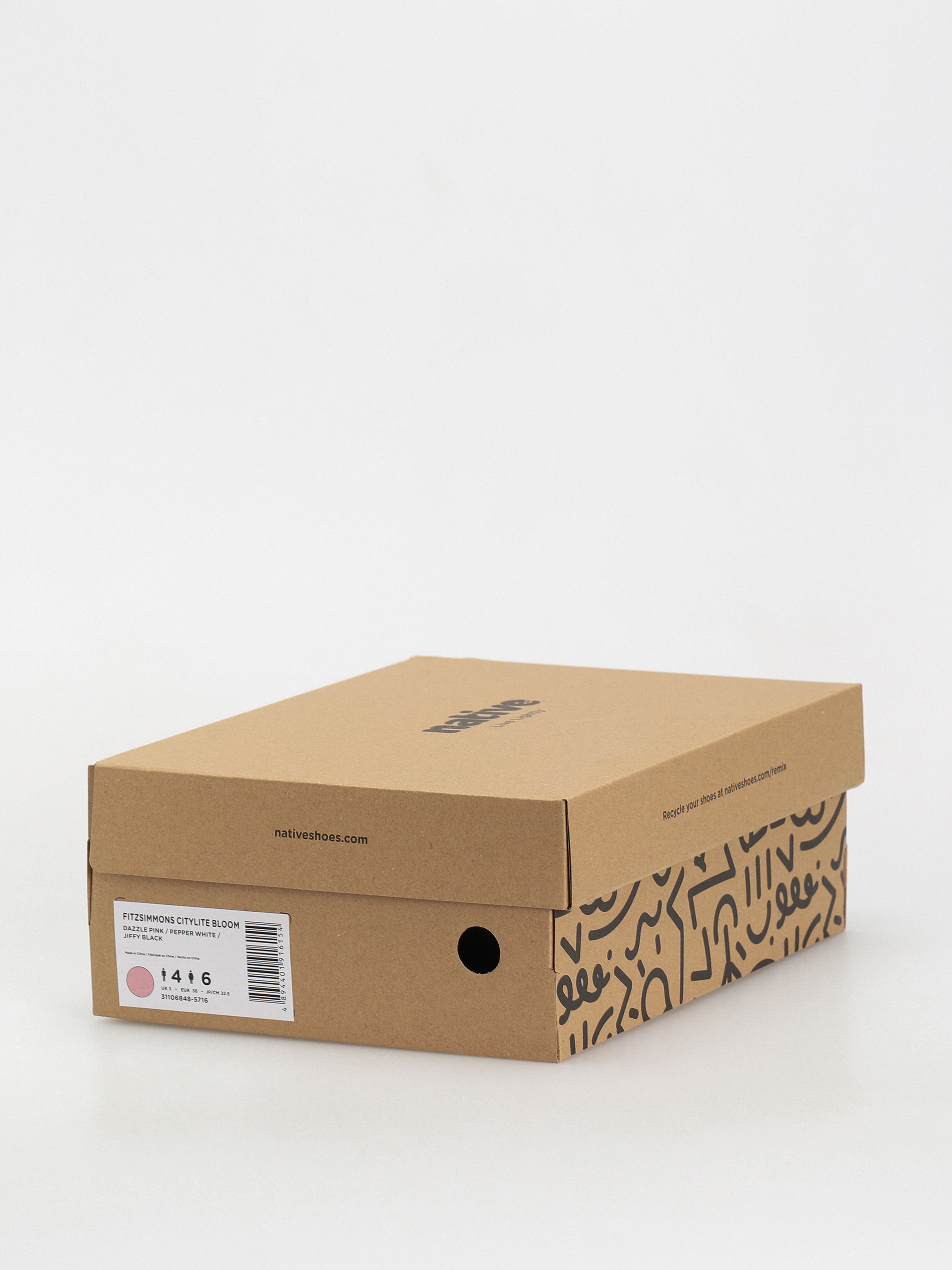 Зимове взуття Native Fitzsimmons Citylite (dazzle pink/pepper white/jiffy black)