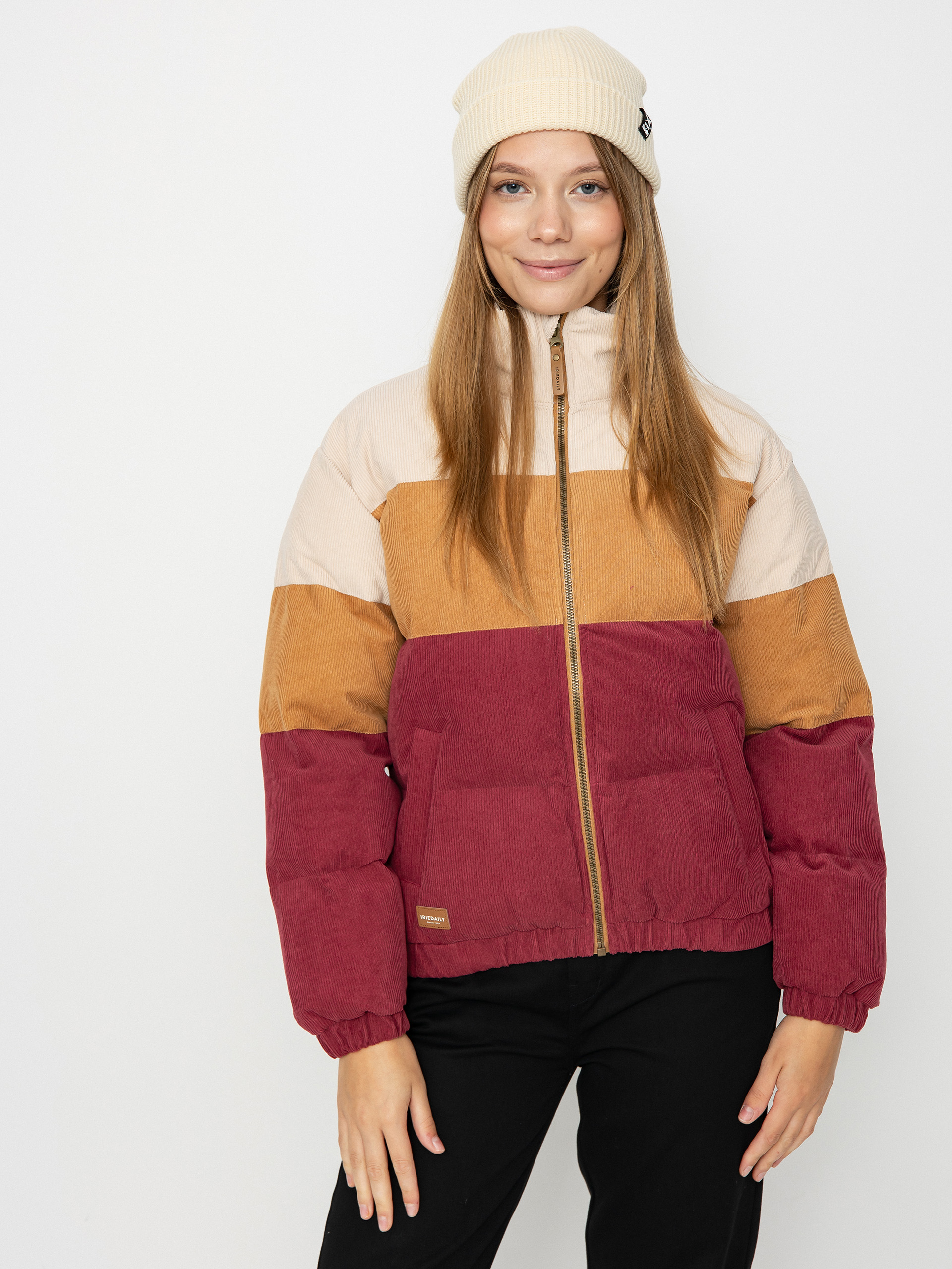 Куртка Iriedaily Cordy Puffer Wmn (dark red)