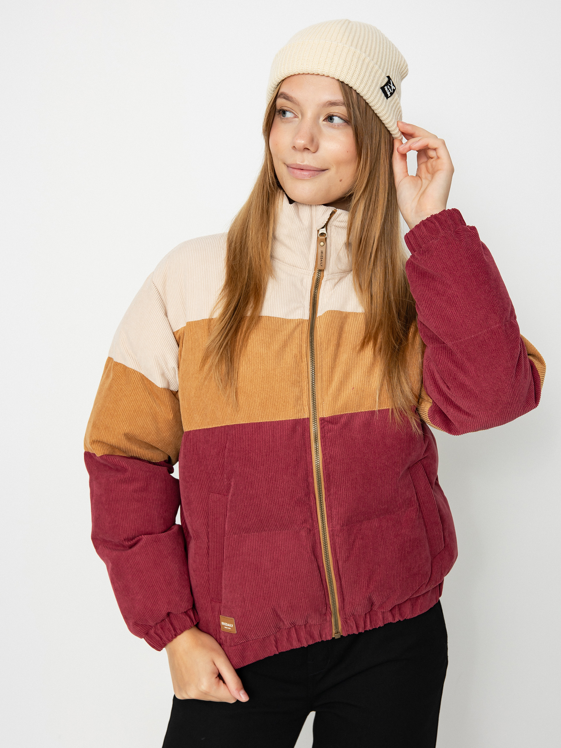 Куртка Iriedaily Cordy Puffer Wmn (dark red)