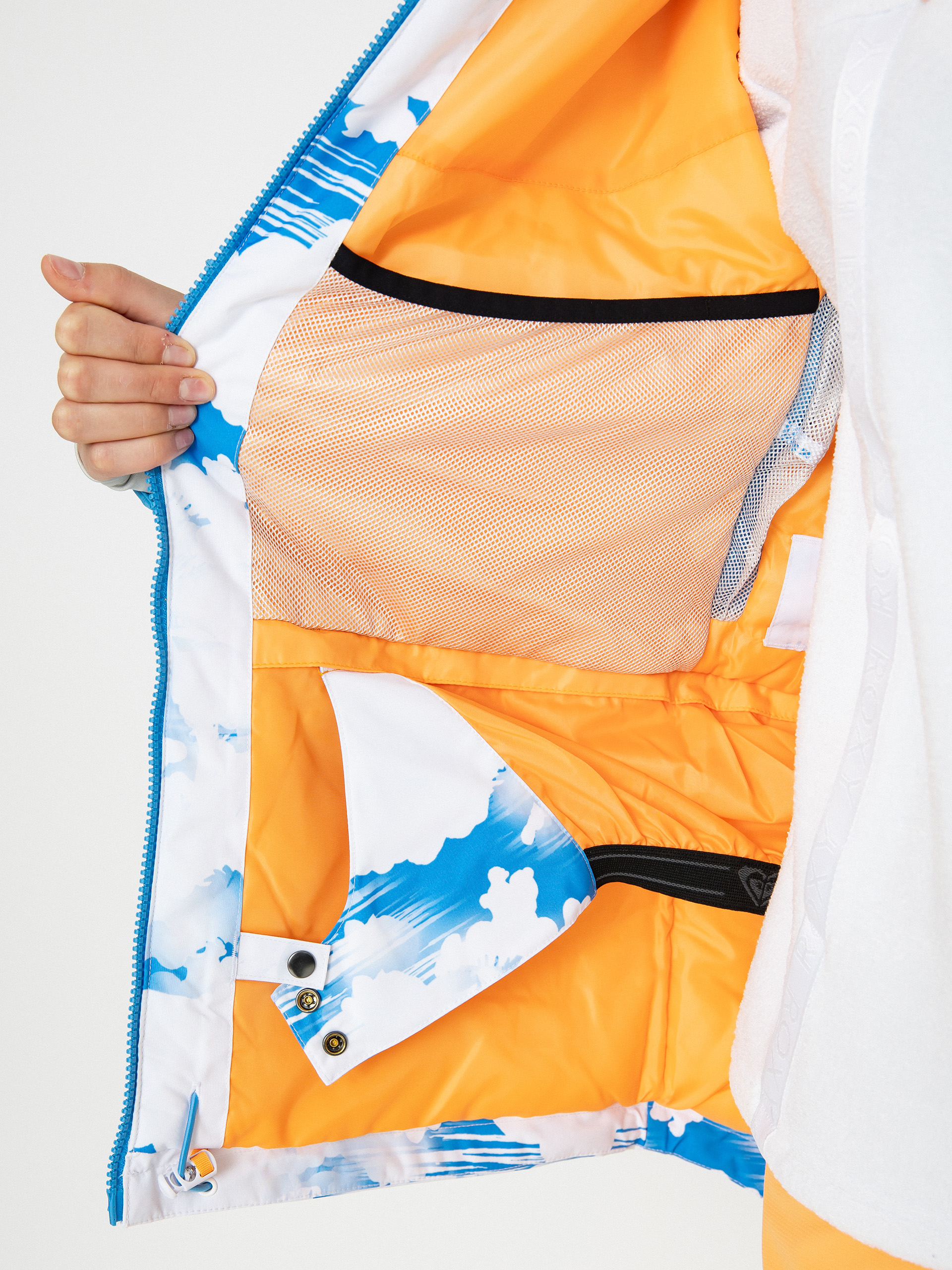 Жіноча Сноубордична куртка Roxy Chloe Kim (azure blue clouds)