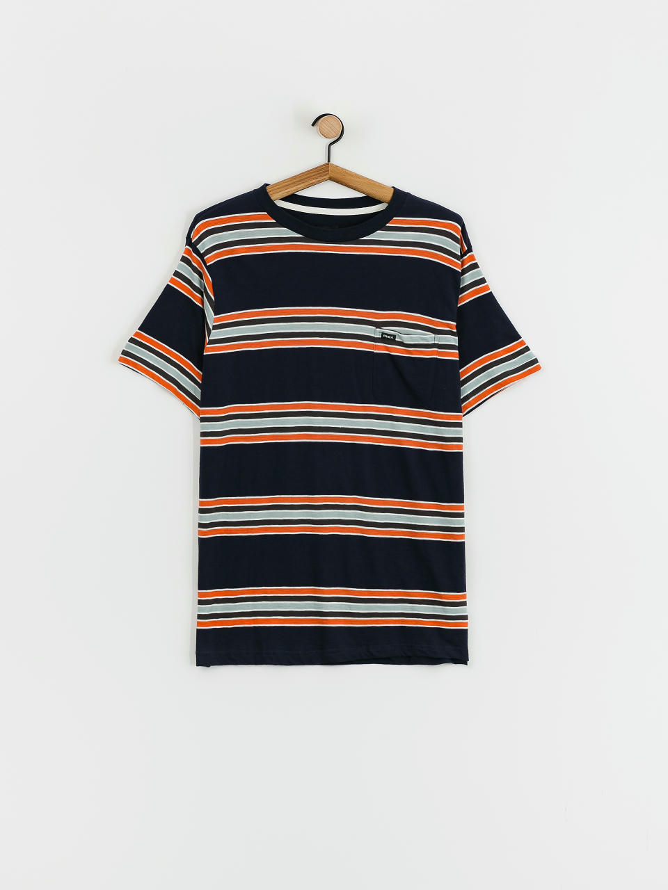 Футболка RVCA Somedays Stripe (navy marine)