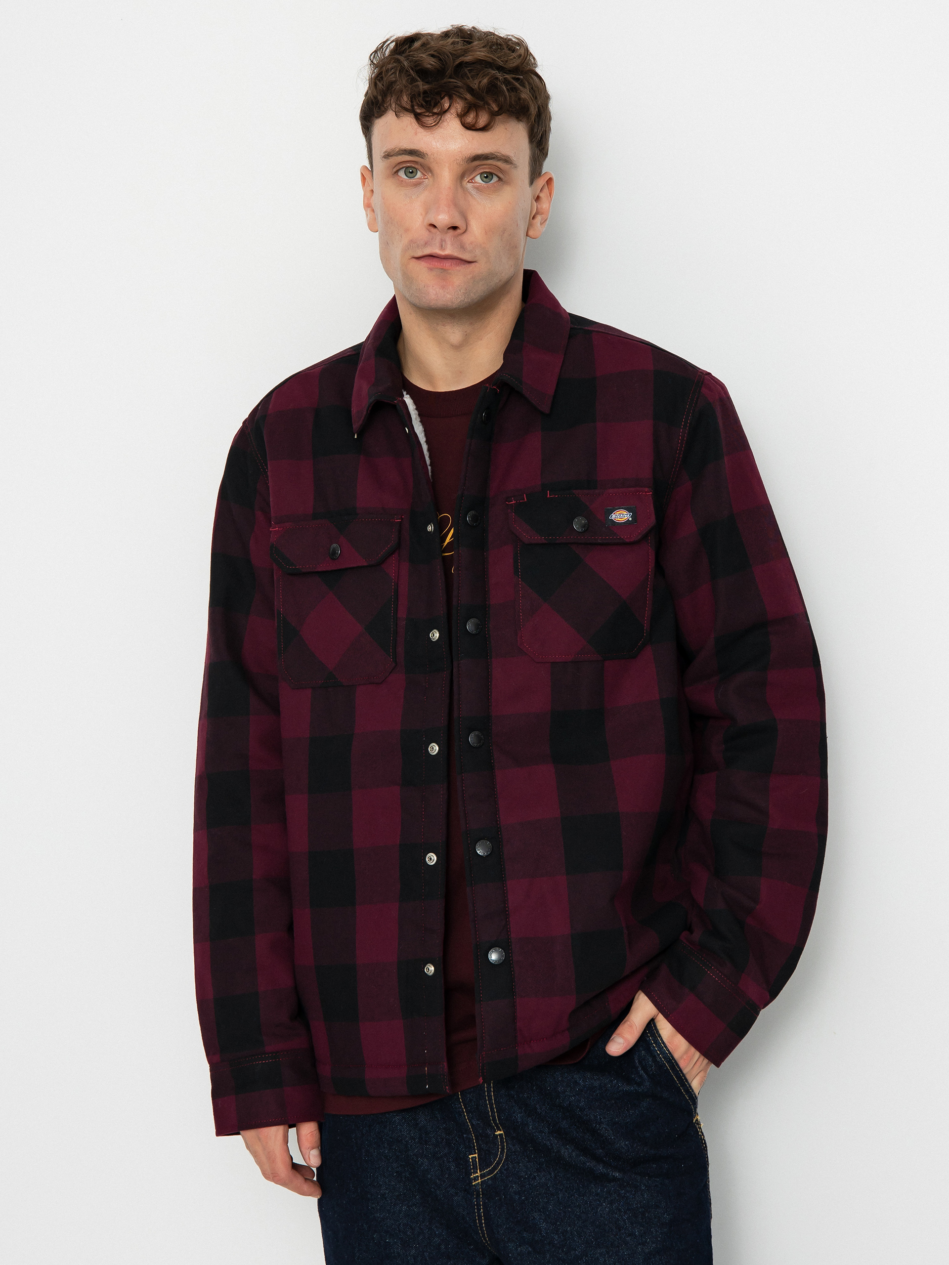 Сорочка Dickies Lined Sacramento (maroon)