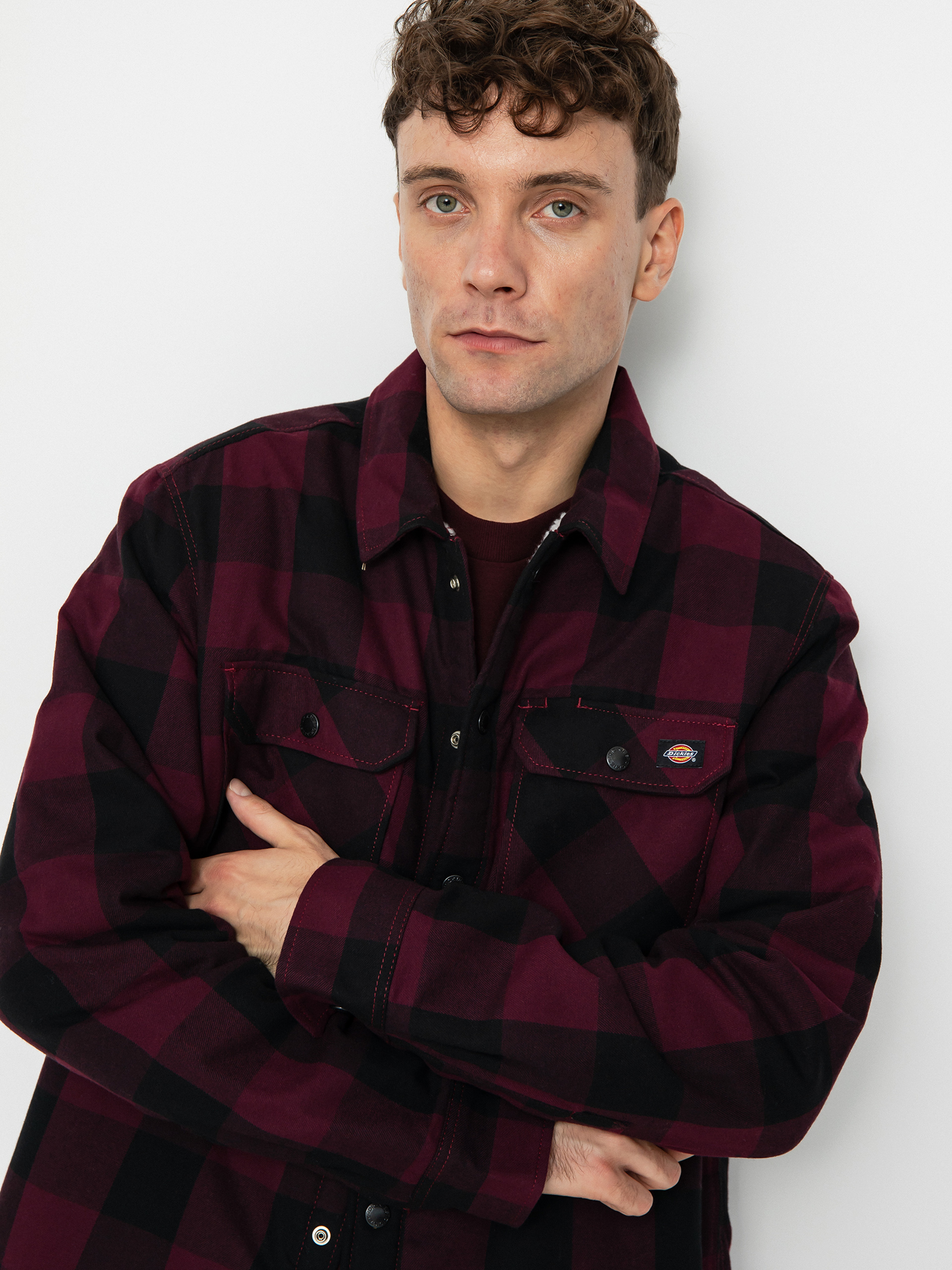 Сорочка Dickies Lined Sacramento (maroon)