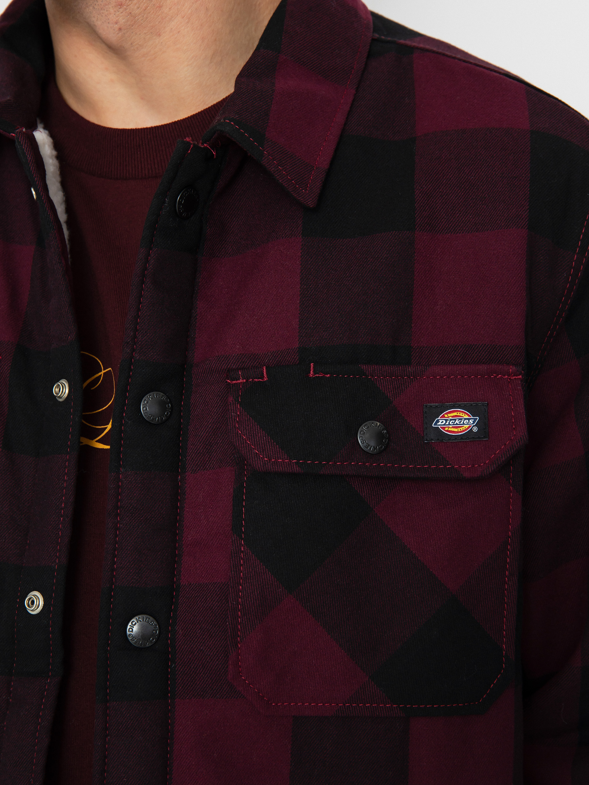 Сорочка Dickies Lined Sacramento (maroon)