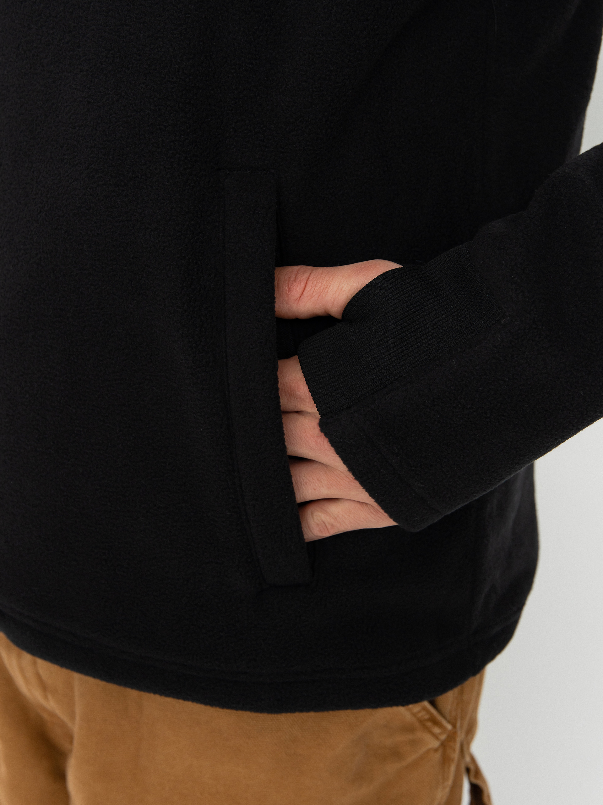 Чоловіча Термосвітшот Volcom Polar Mock 1/2 Zip (black)