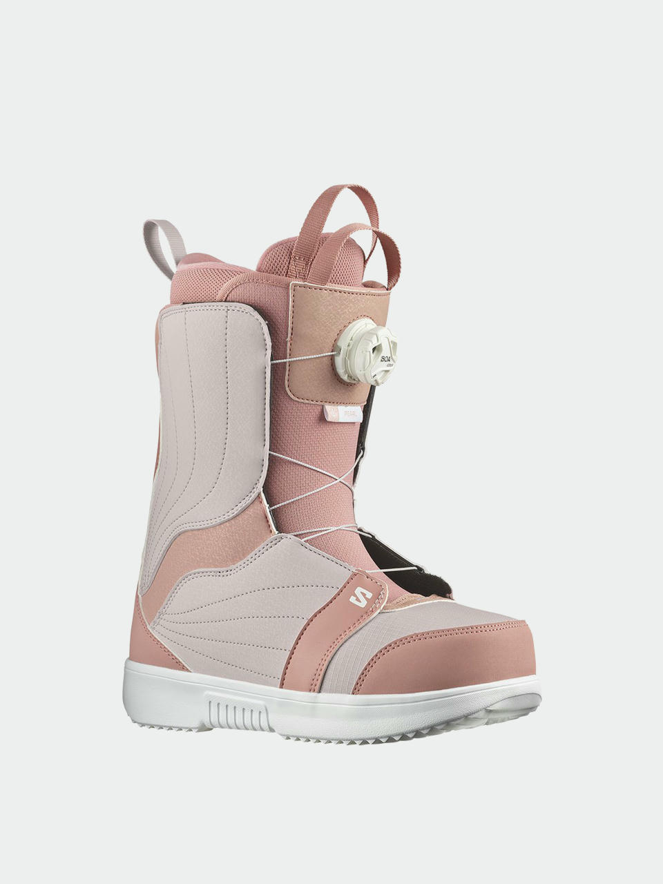 Жіночі Черевики сноубордичні Salomon Pearl Boa (ash rose/lilac ash/white)