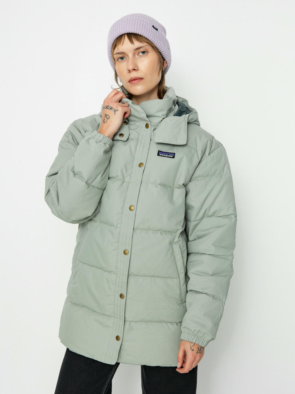 Куртка Patagonia Cotton Down Parka Wmn (sleet green)