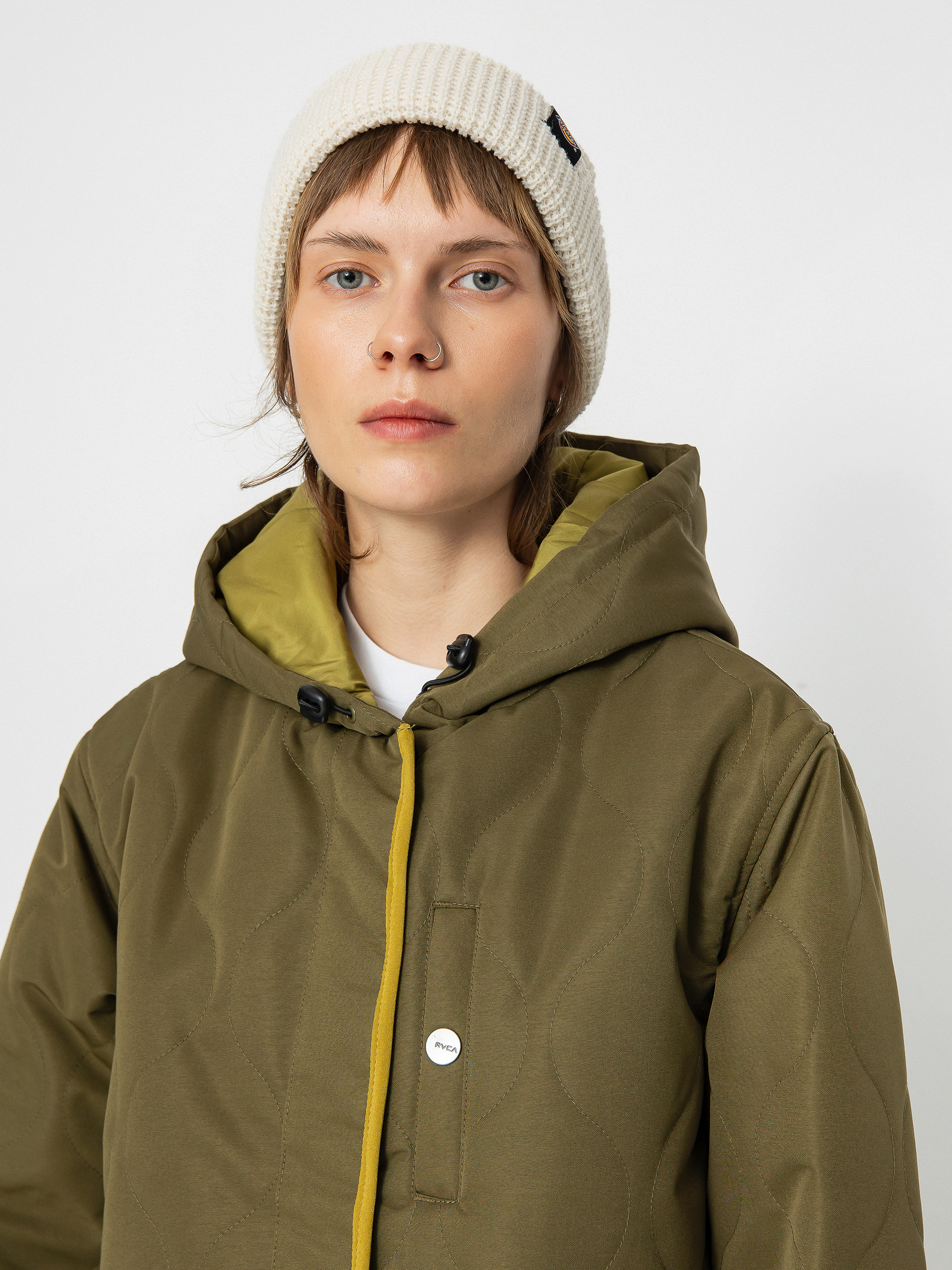 Куртка RVCA Jean Parka Wmn (dark chocolate/dark orange)