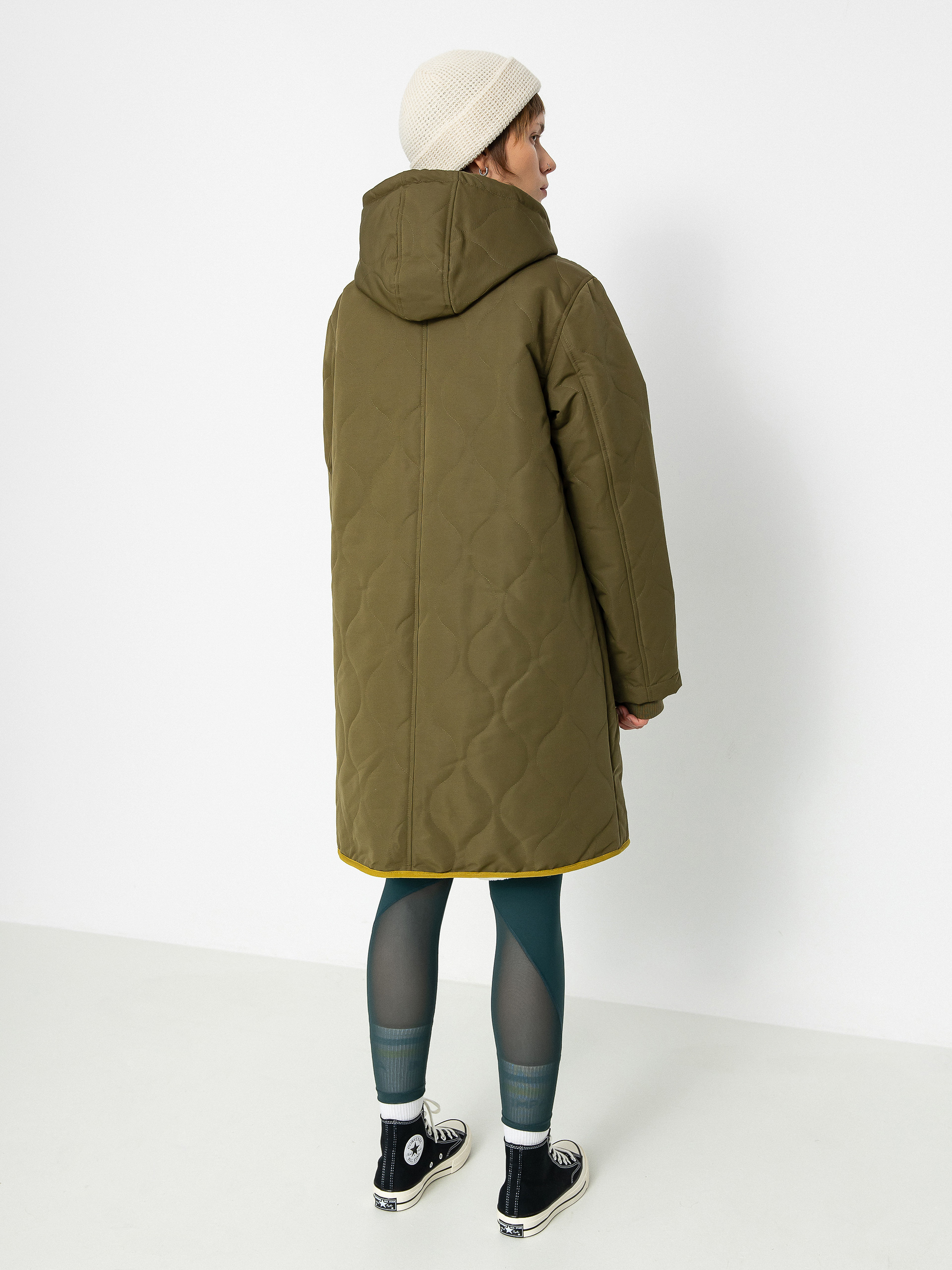 Куртка RVCA Jean Parka Wmn (dark chocolate/dark orange)