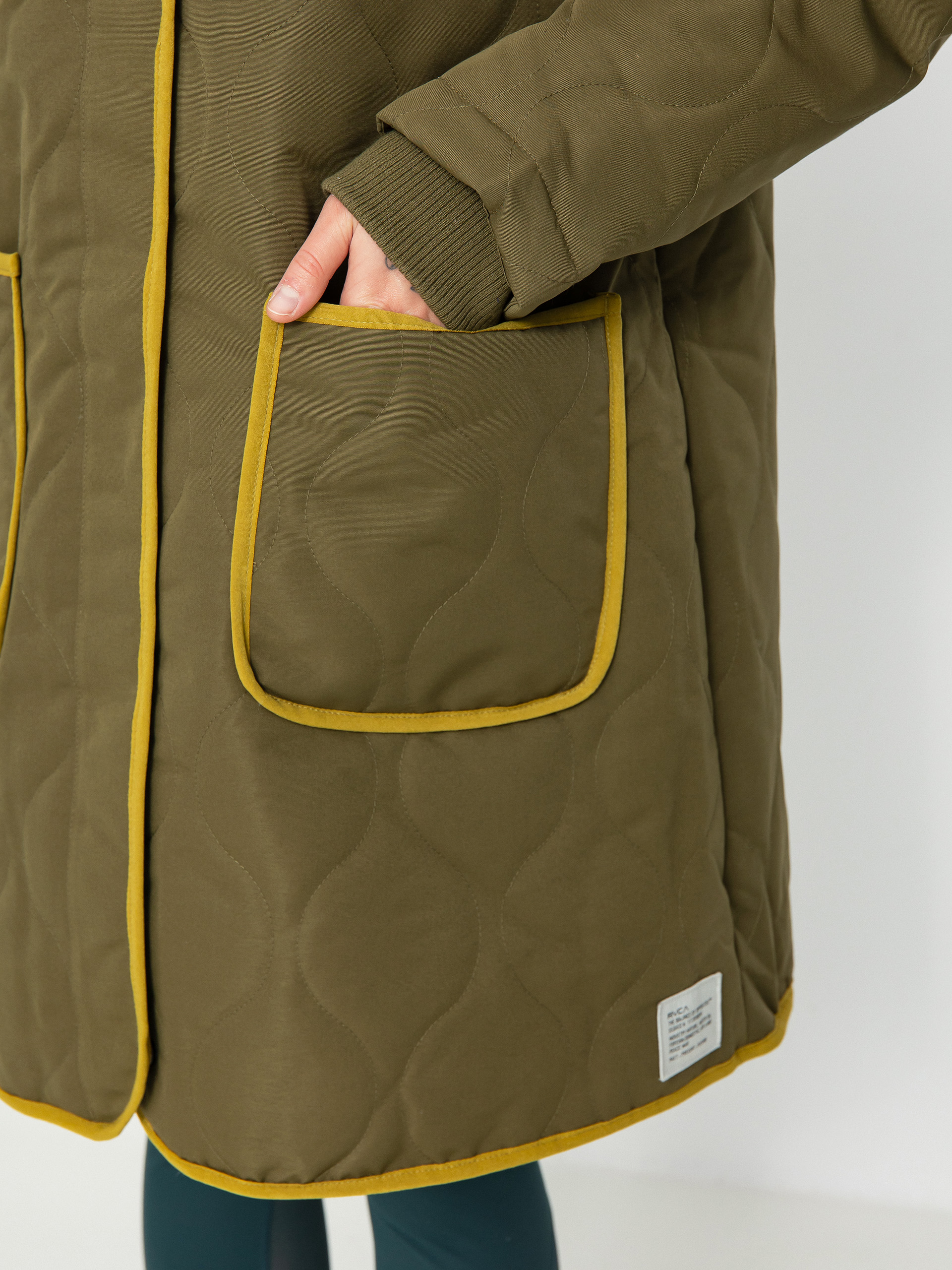 Куртка RVCA Jean Parka Wmn (dark chocolate/dark orange)