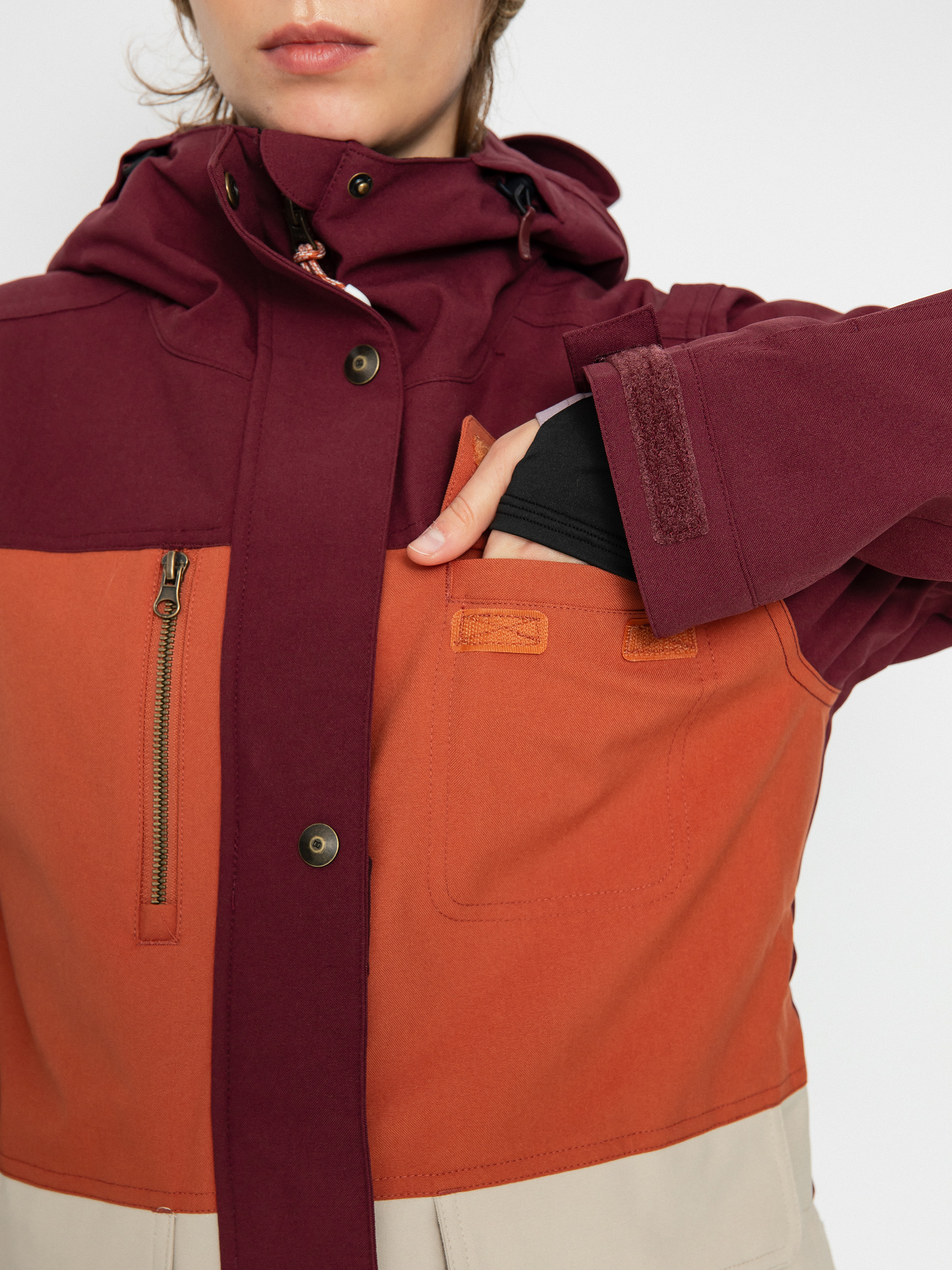 Жіноча Куртка для сноуборду DC Liberate (tawny port)