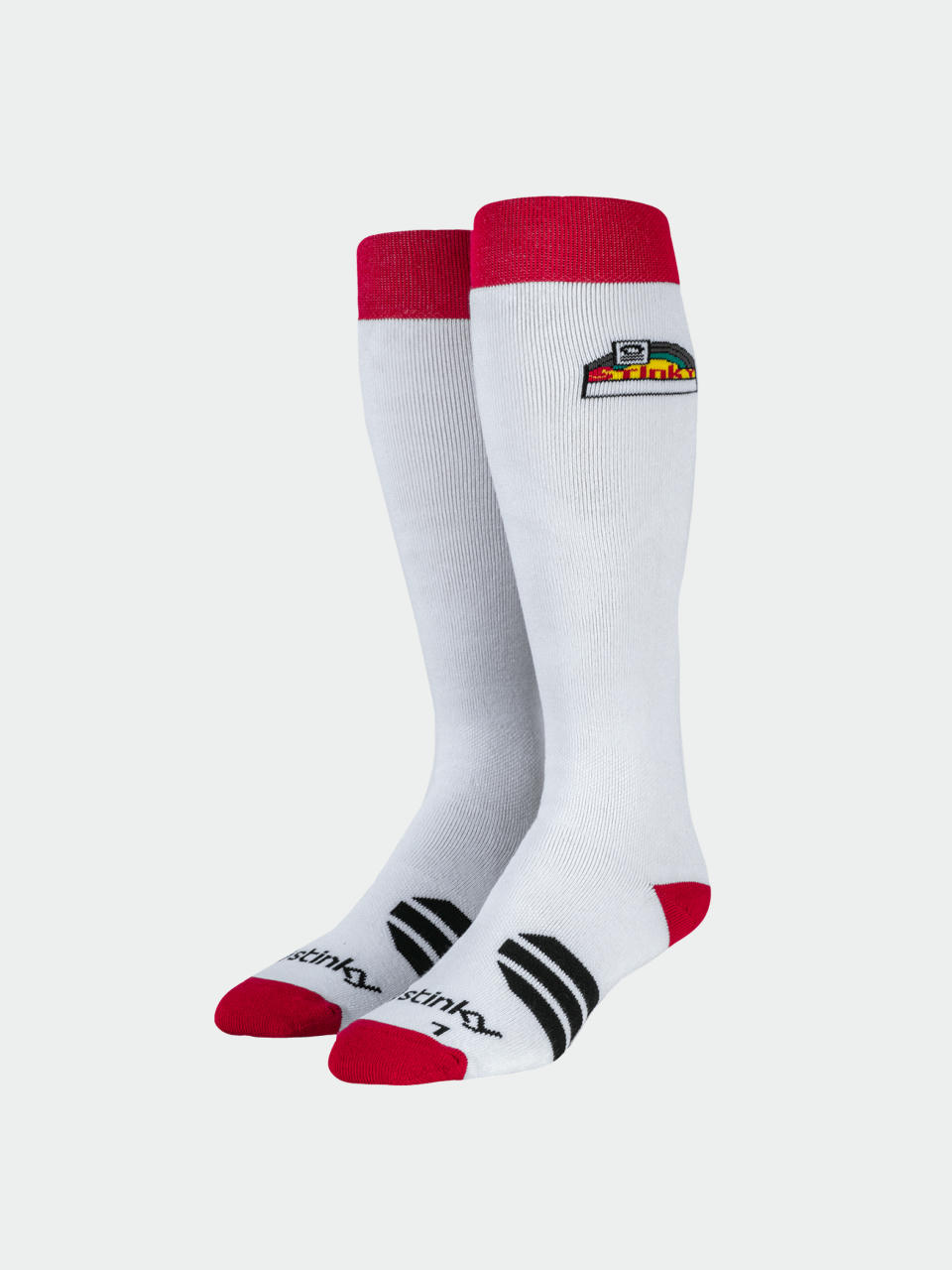 Шкарпетки Stinky Socks The Rainbow (white/red)