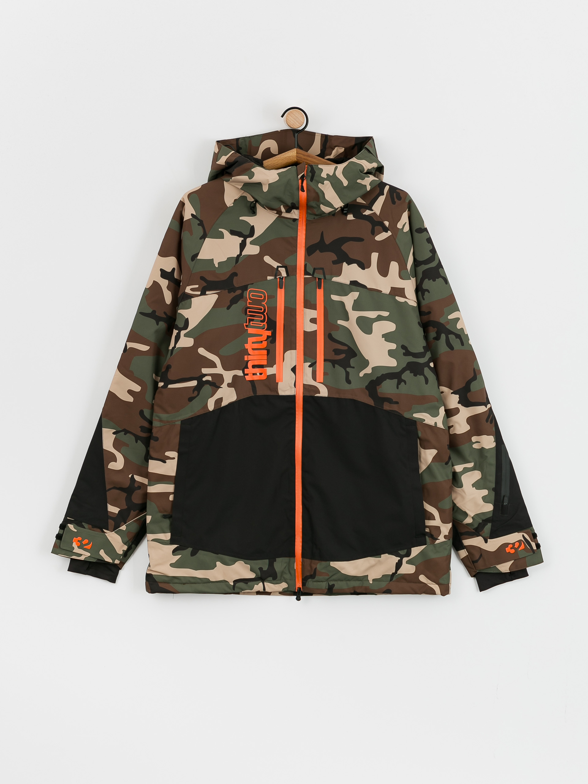 Чоловіча Куртка для сноуборду ThirtyTwo Lashed Insulated (black/camo)