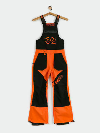 Сноубордичні штани ThirtyTwo Youth Basement Bib JR (black/orange)