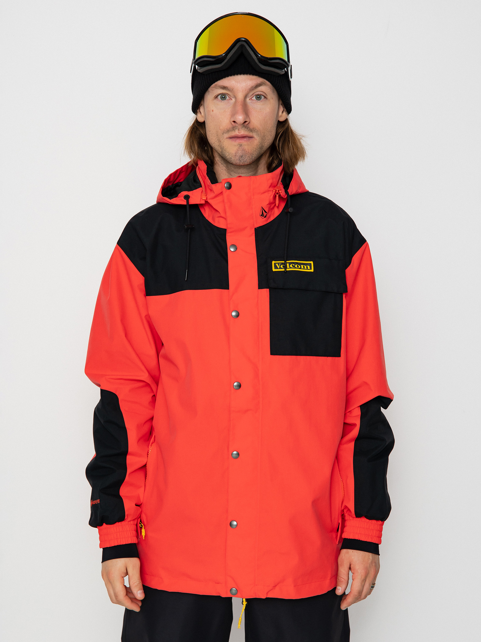 Чоловіча Сноубордична куртка Volcom Longo Gore Tex (orange)