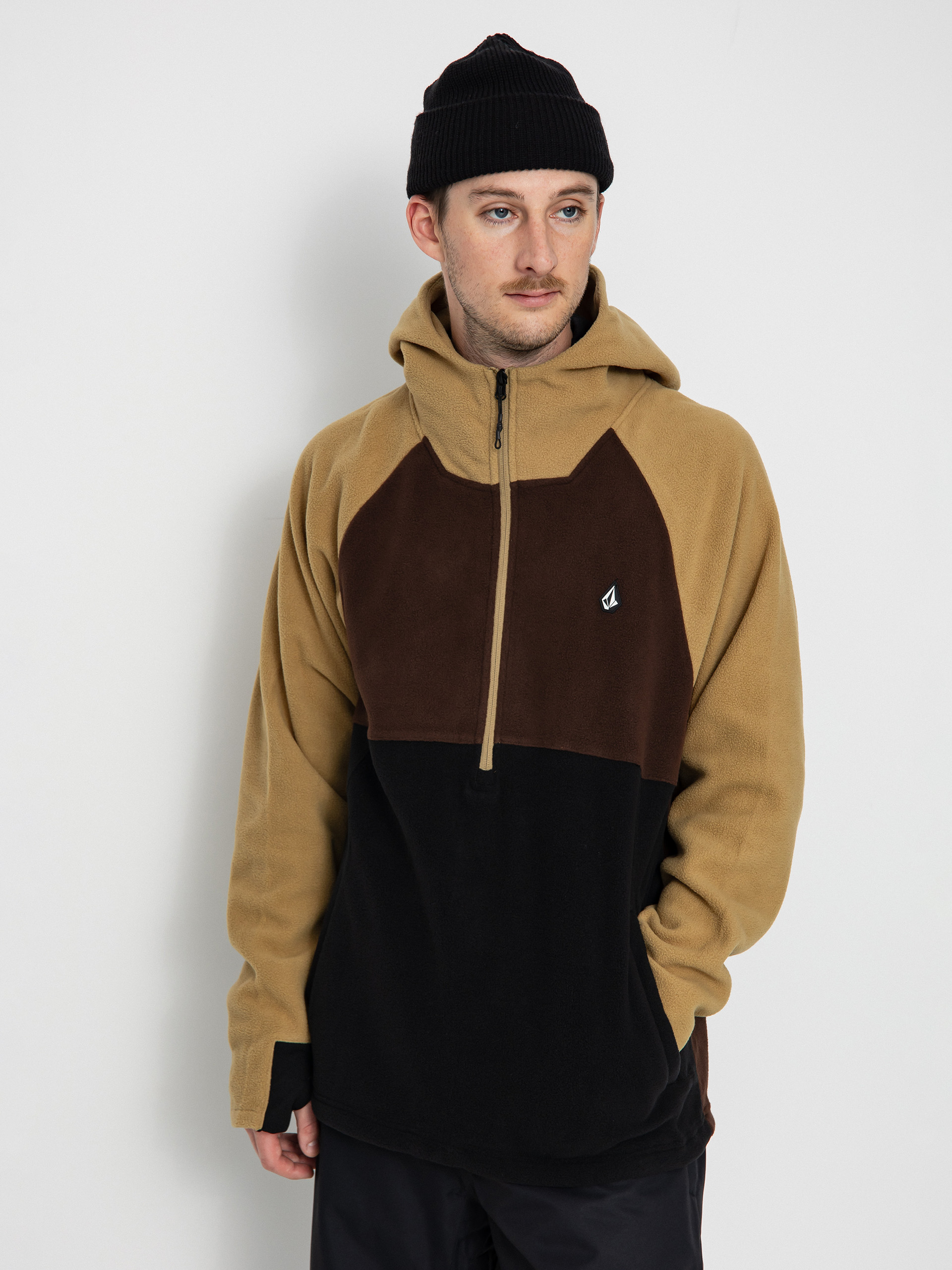 Термосвітшот Volcom Polar 1/2 Zip HD (dark khaki)