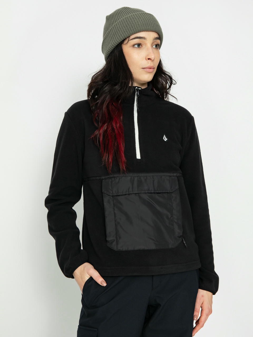 Жіноча Термосвітшот Volcom Polar 1/2 Zip (black)