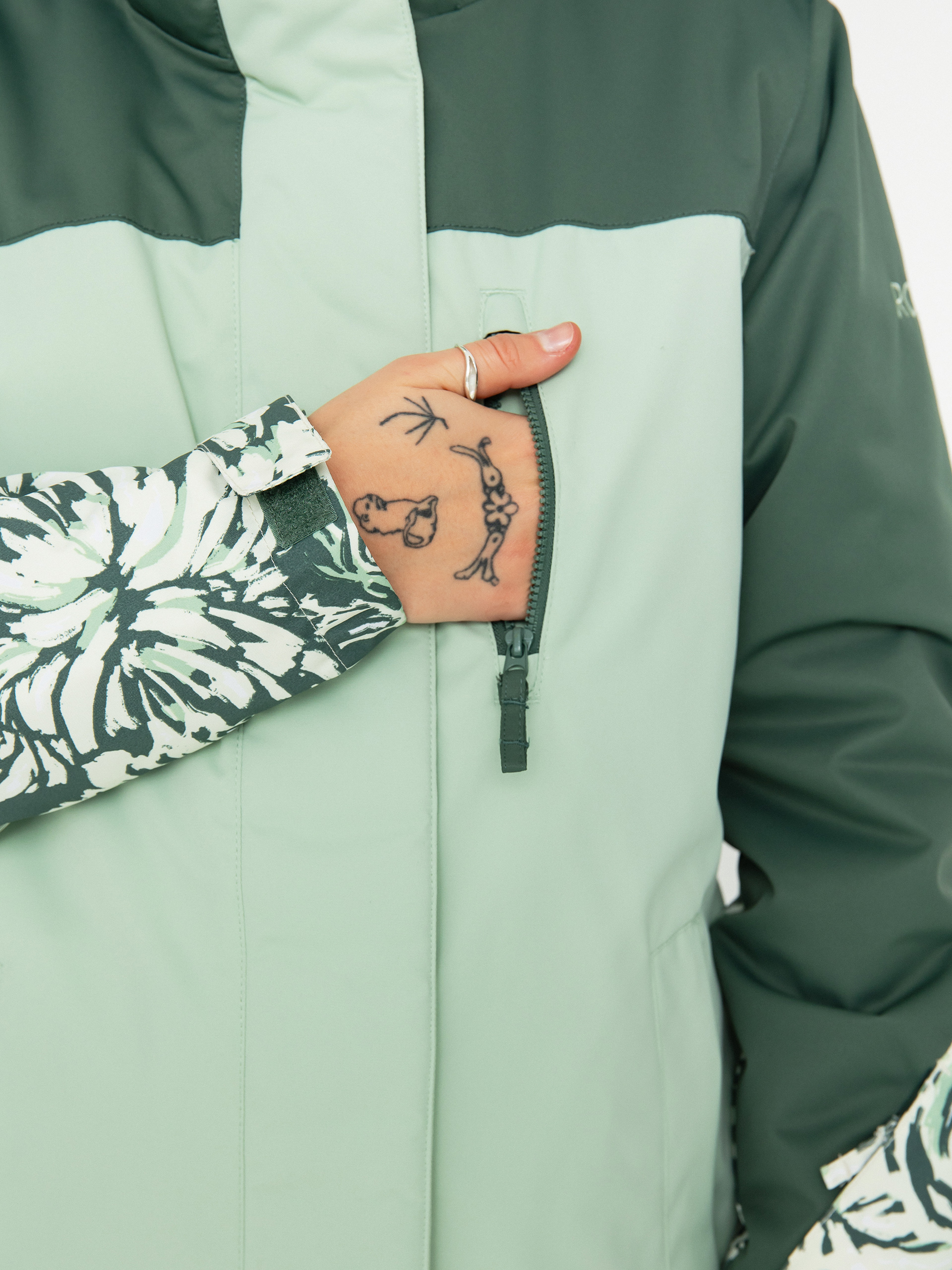 Жіноча Сноубордична куртка Roxy Jetty Block (dark forest wild)