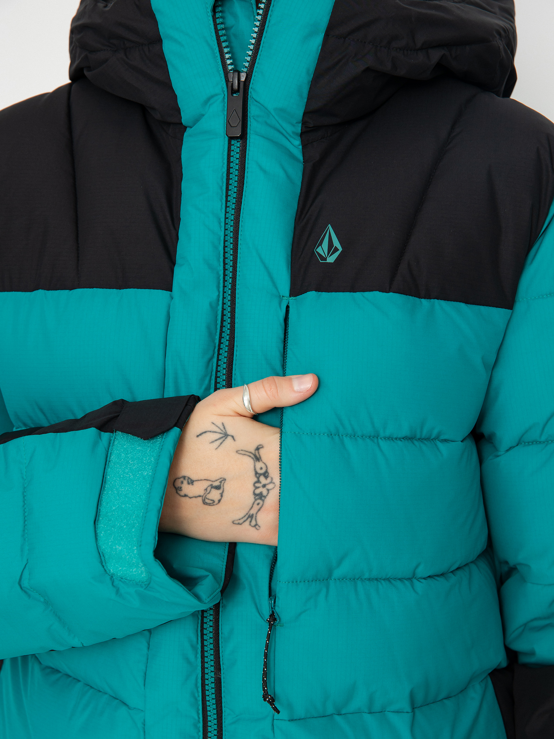Жіноча Сноубордична куртка Volcom Puffleup (vibrant green)