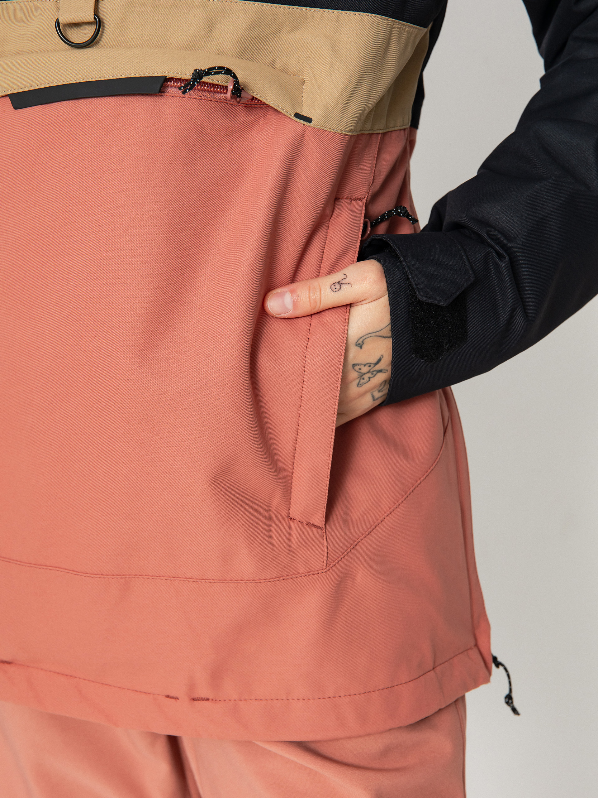 Жіноча Сноубордична куртка Volcom Ashfield Pullover (earth pink)