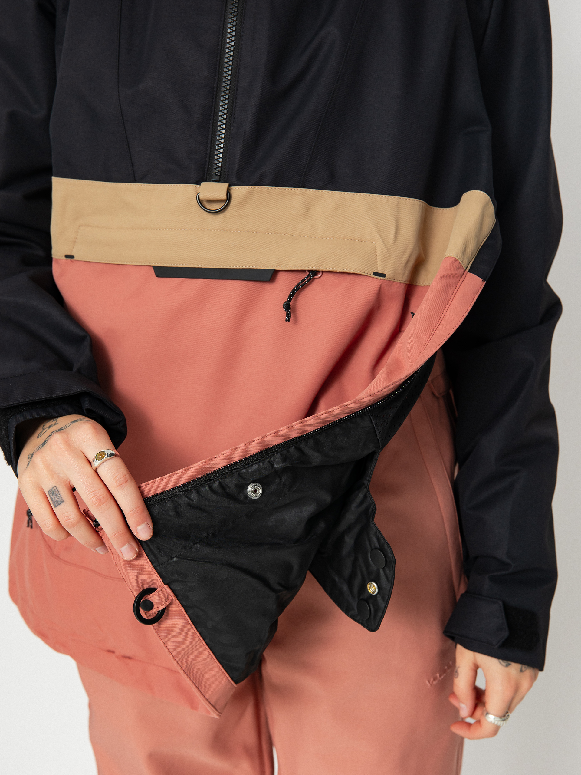 Жіноча Сноубордична куртка Volcom Ashfield Pullover (earth pink)