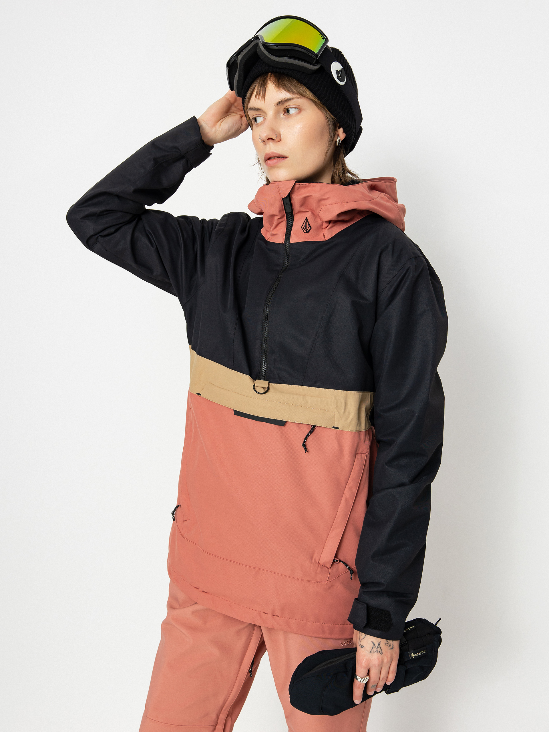Жіноча Сноубордична куртка Volcom Ashfield Pullover (earth pink)