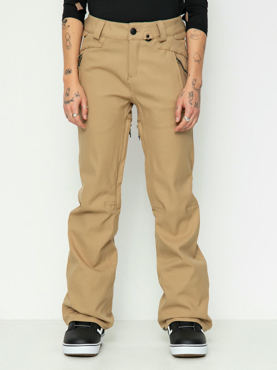 Жіночі Сноубордичні штани Volcom Species Stretch (dark khaki)