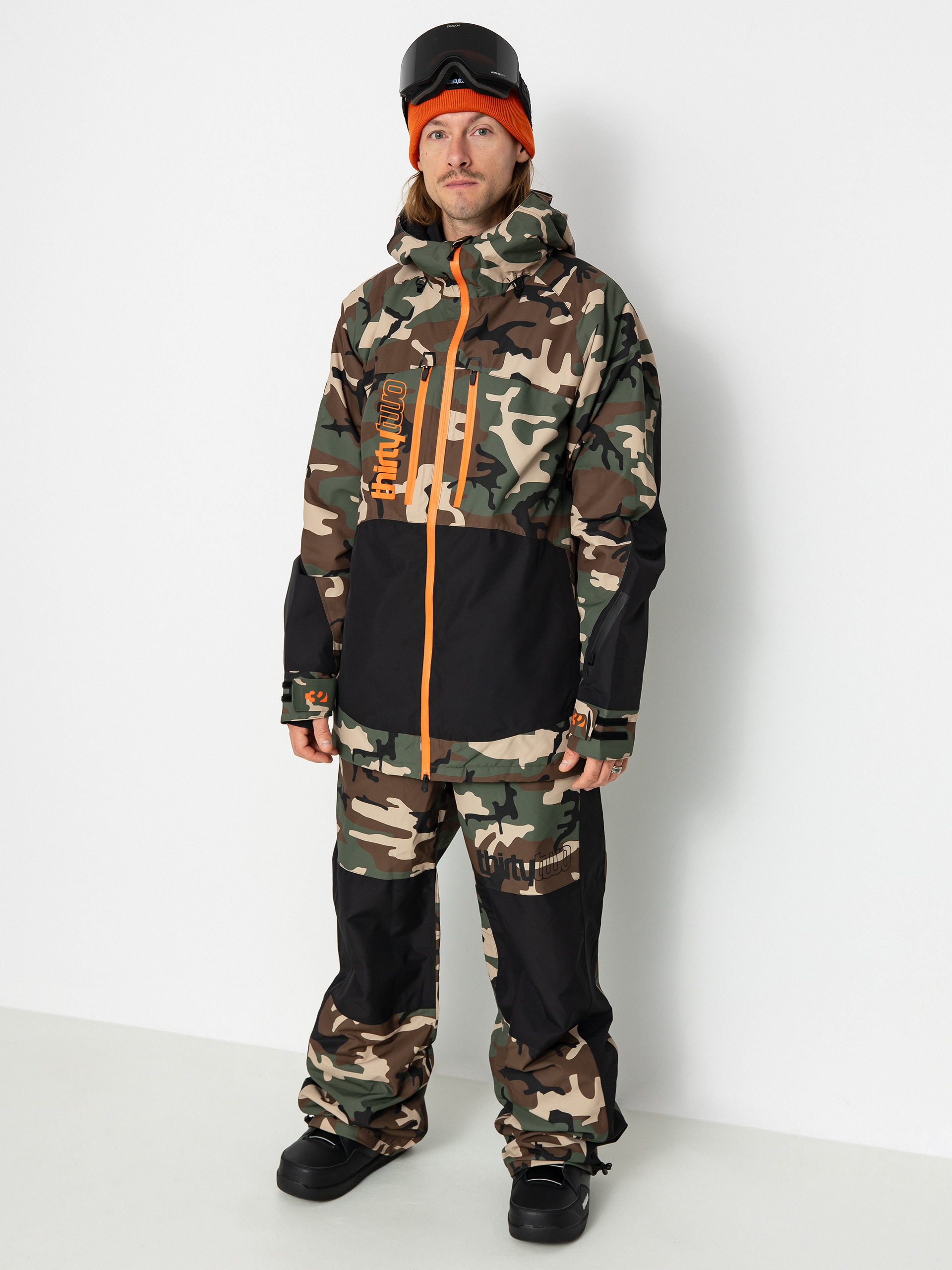 Чоловіча Куртка для сноуборду ThirtyTwo Lashed Insulated (black/camo)