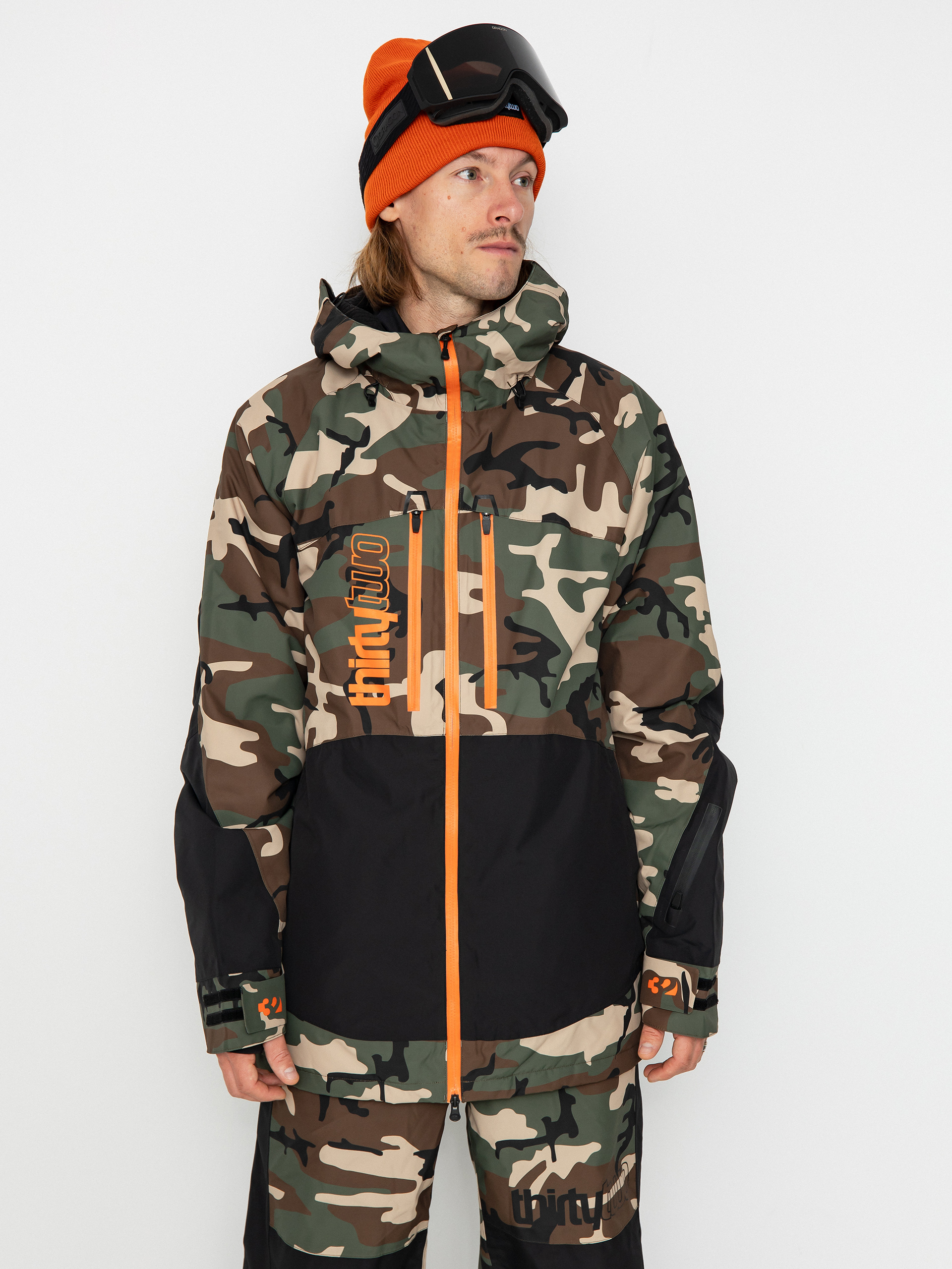 Чоловіча Куртка для сноуборду ThirtyTwo Lashed Insulated (black/camo)
