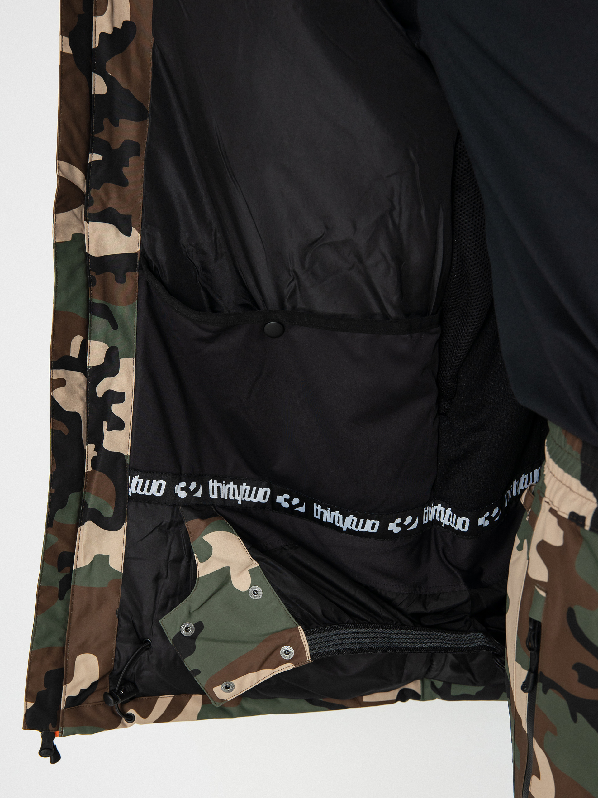 Чоловіча Куртка для сноуборду ThirtyTwo Lashed Insulated (black/camo)