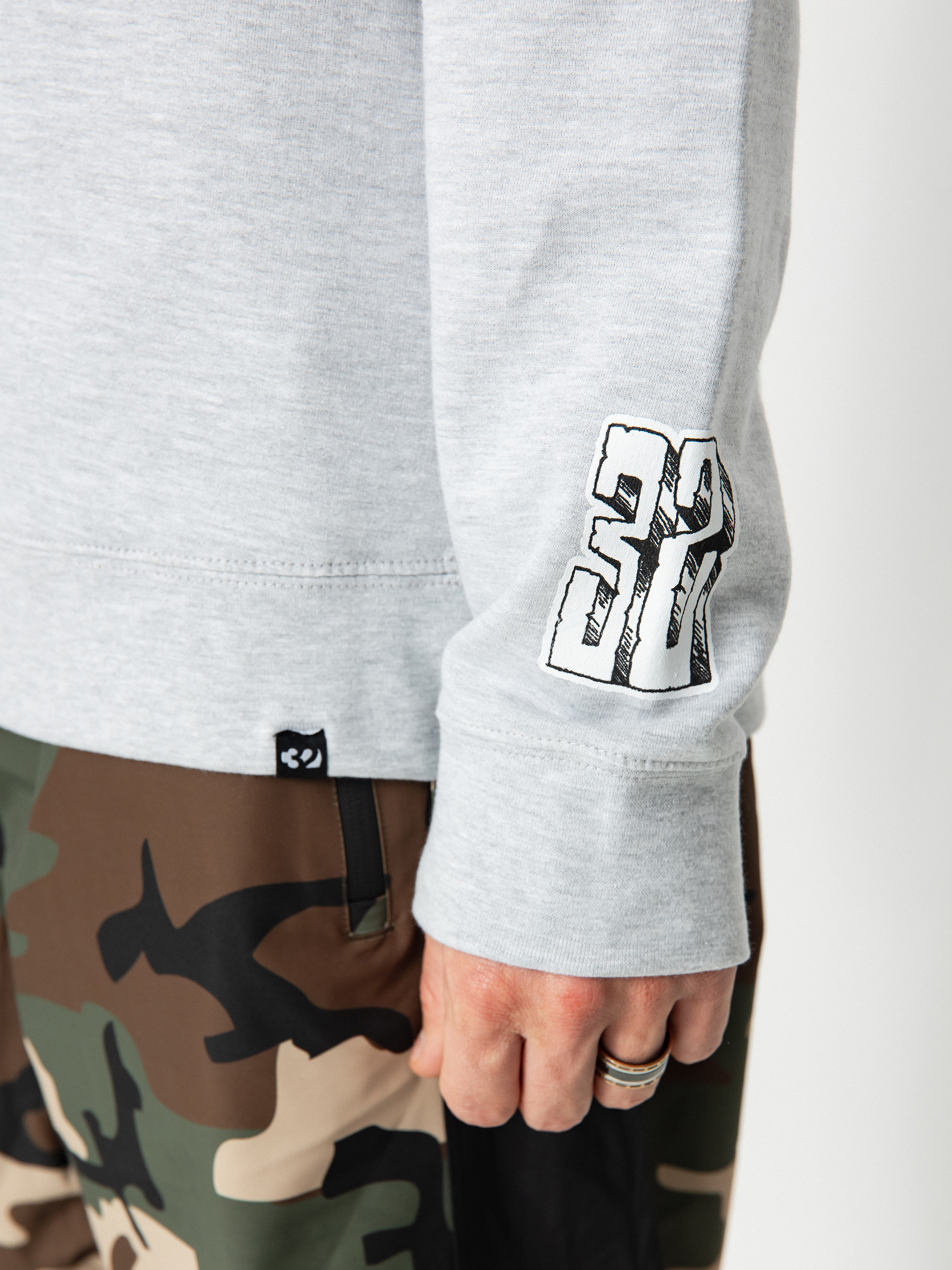 Світшот ThirtyTwo Bonecrusher Crew (grey/heather)