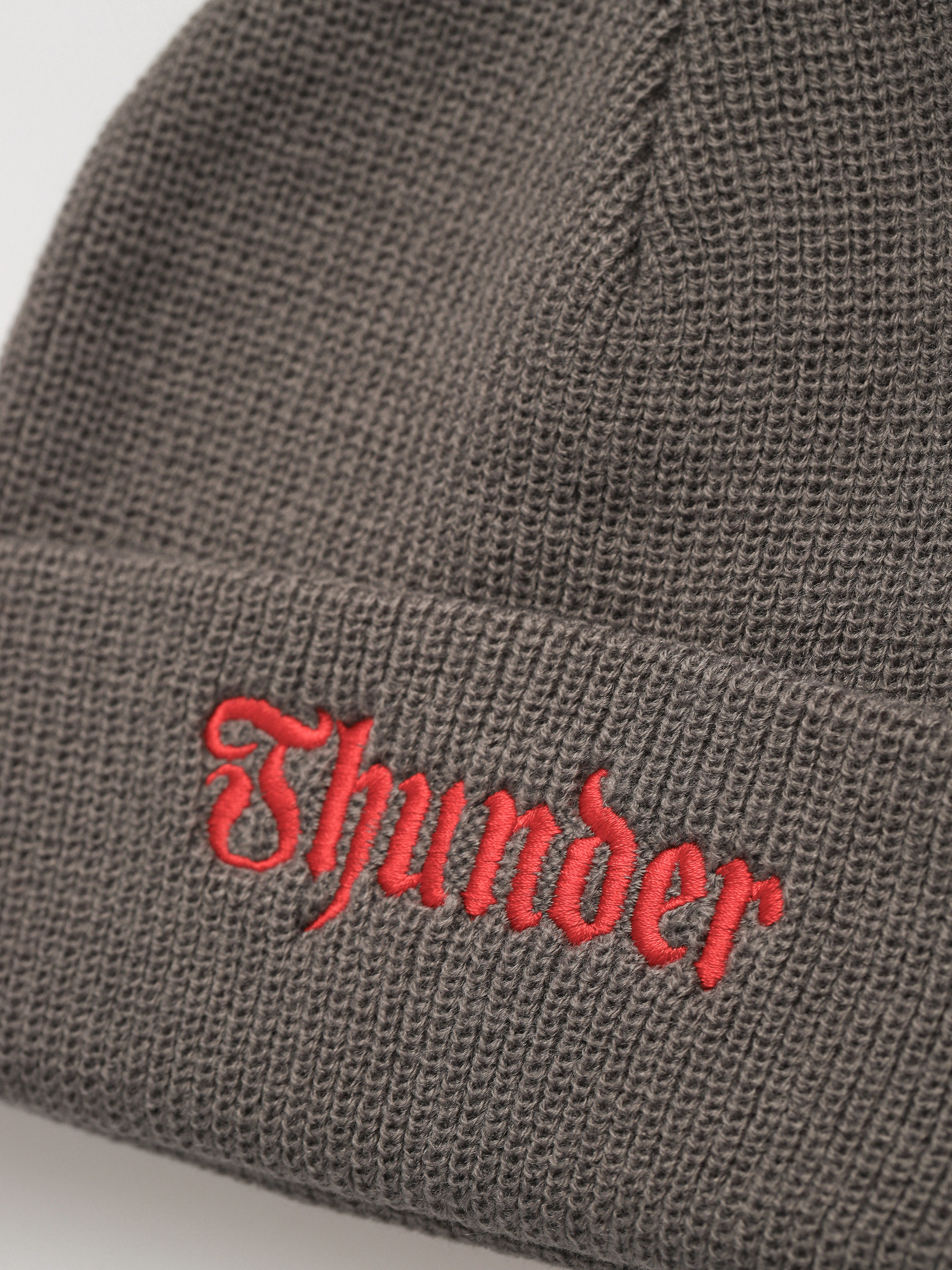 Шапка Thunder Script Cuff Beanie (charcoal/red)