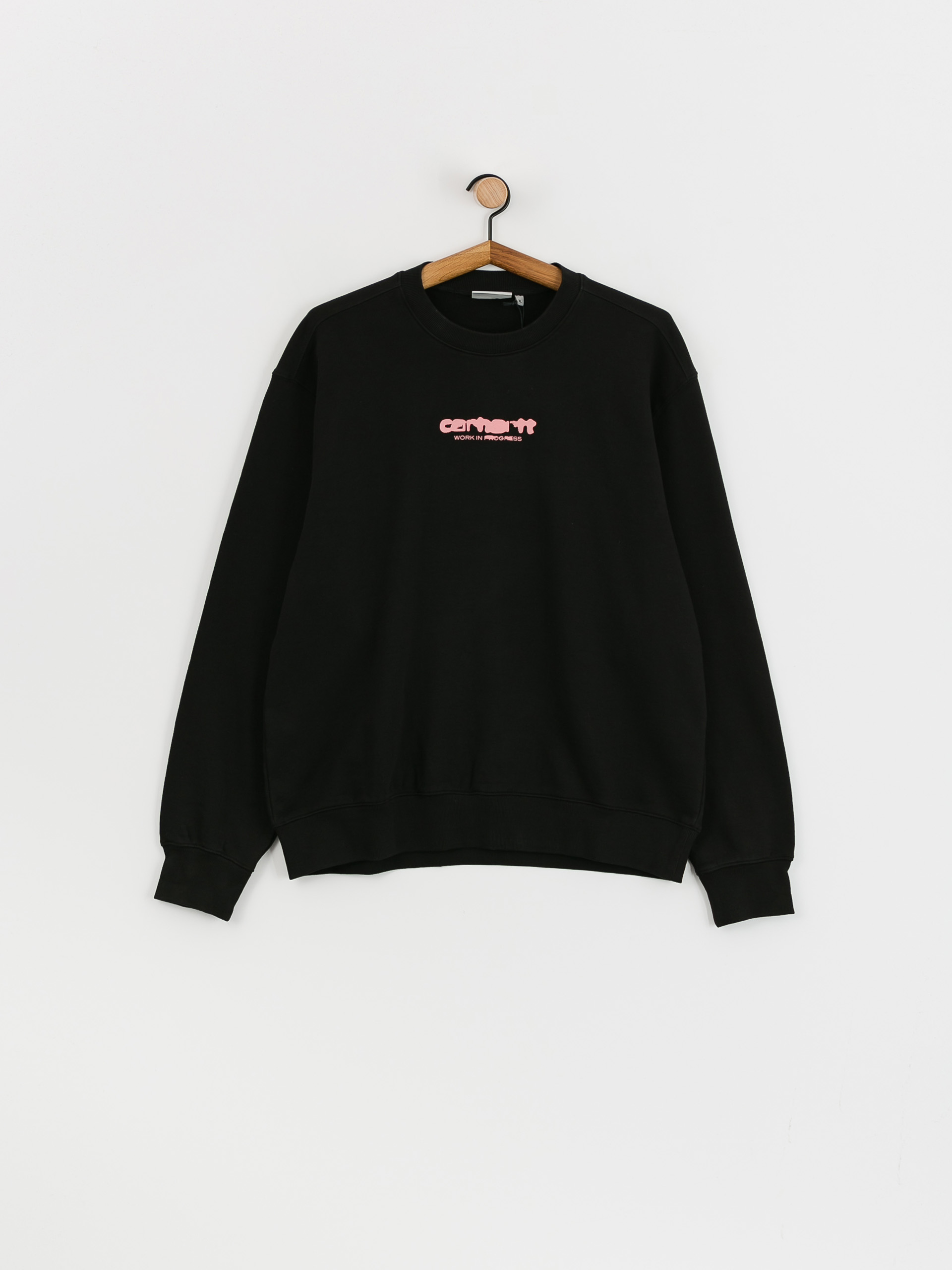 Світшот Carhartt WIP Ink Bleed (black/pink)