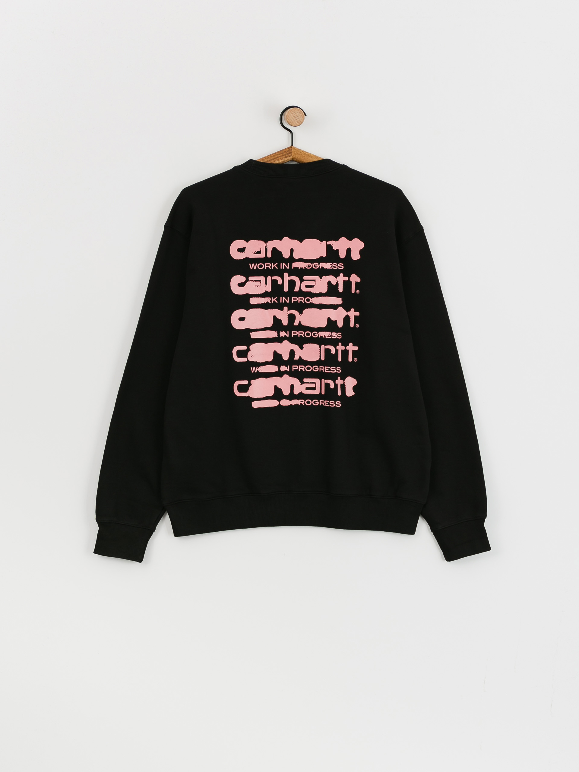 Світшот Carhartt WIP Ink Bleed (black/pink)