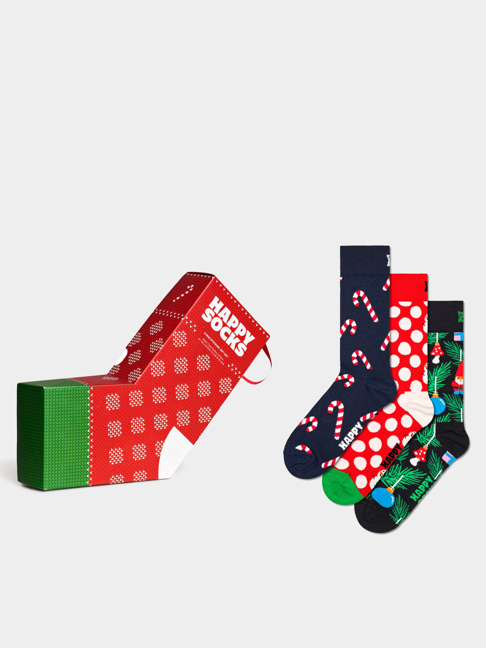  Шкарпетки Happy Socks 3 Pack X Mas Stockings Gift Set (navy)