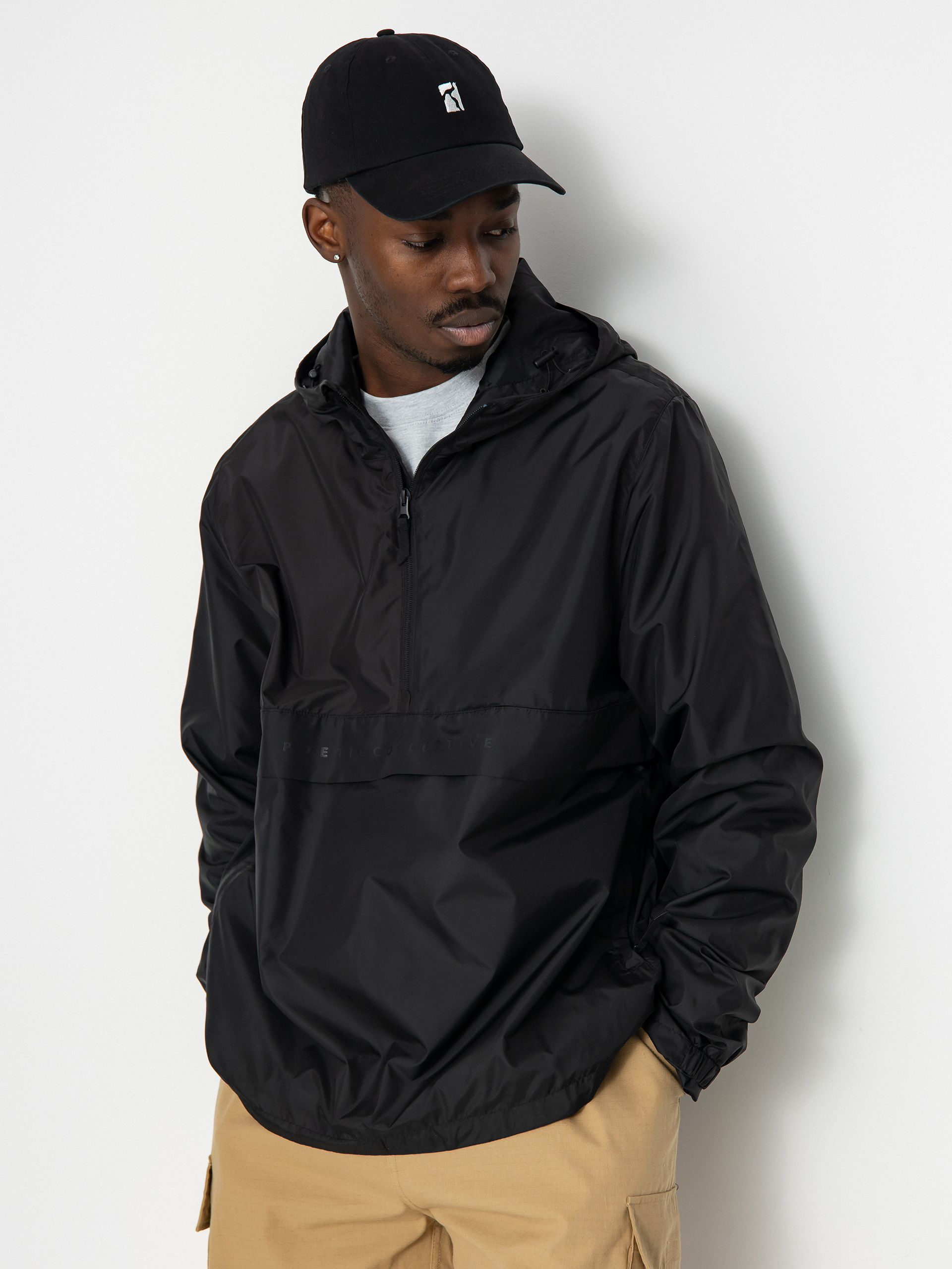 Куртка Poetic Collective Wind Breaker - чорний (black)