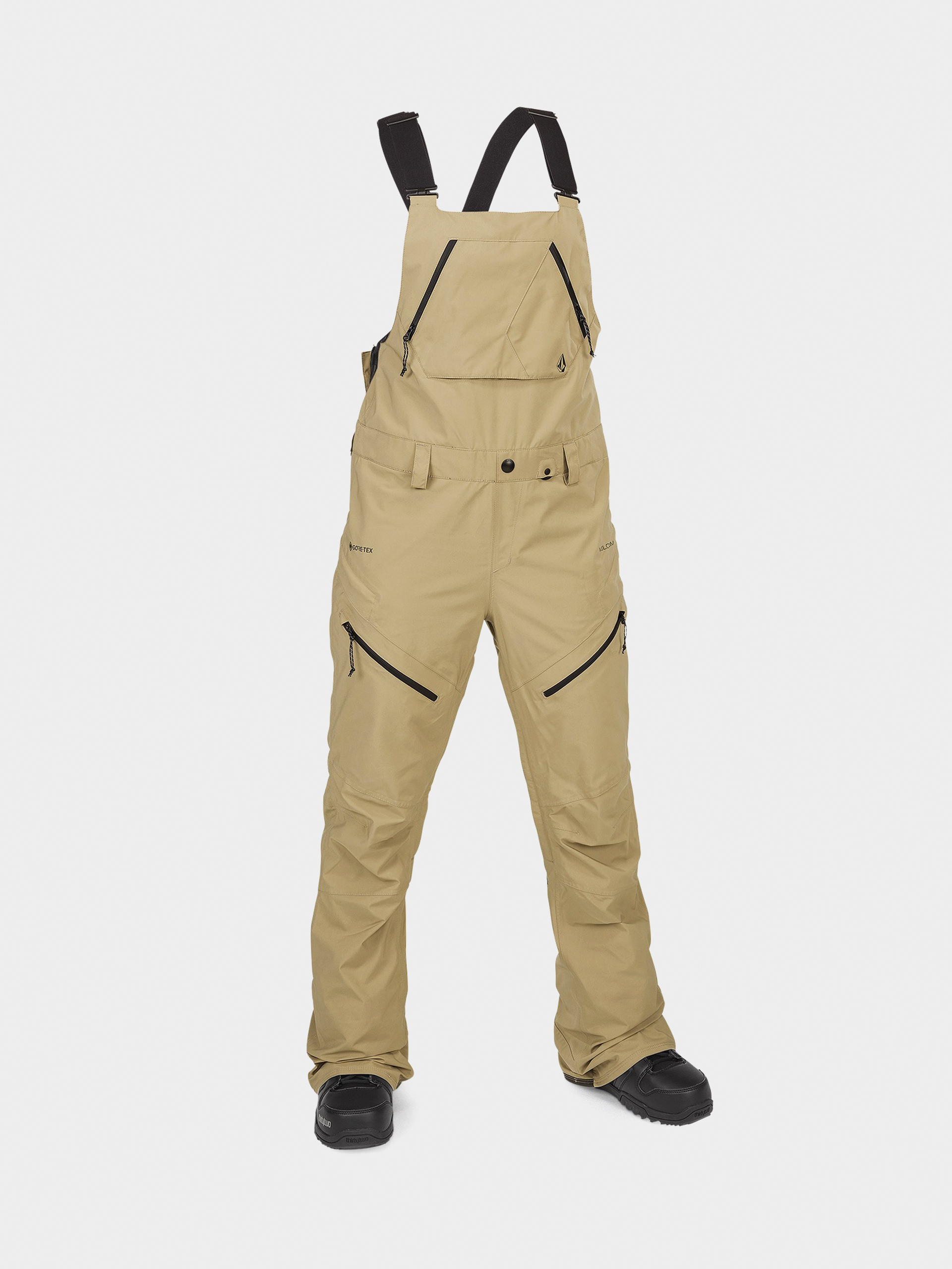 Сноубордичні штани Volcom Elm Stretch Gore Bib Overall Wmn (dark khaki)