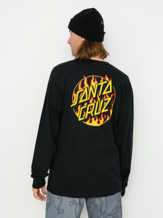 Лонгслів Santa Cruz X Thrasher Flame Dot (black)