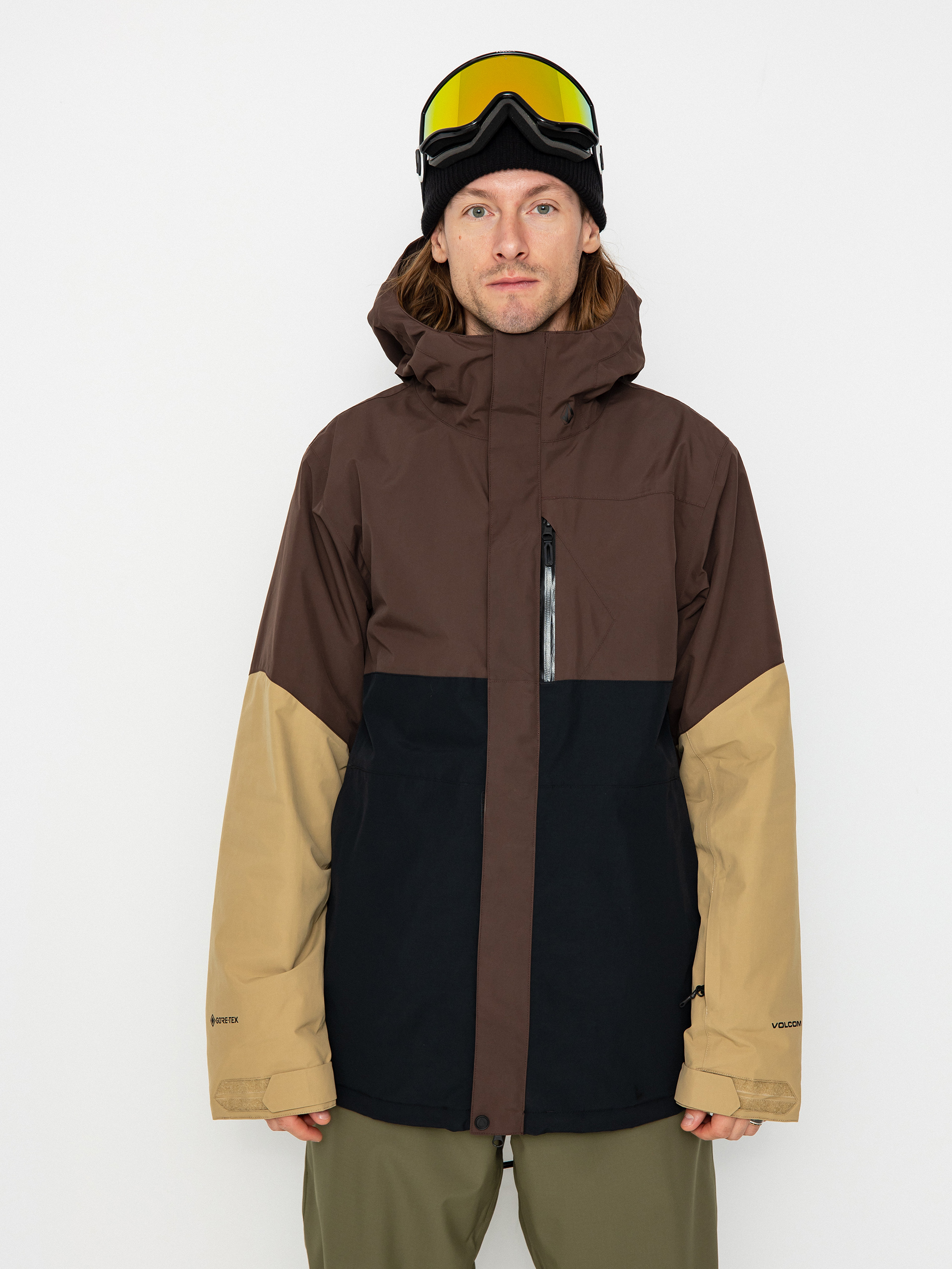 Чоловіча Куртка для сноуборду Volcom L Ins Gore Tex (brown)