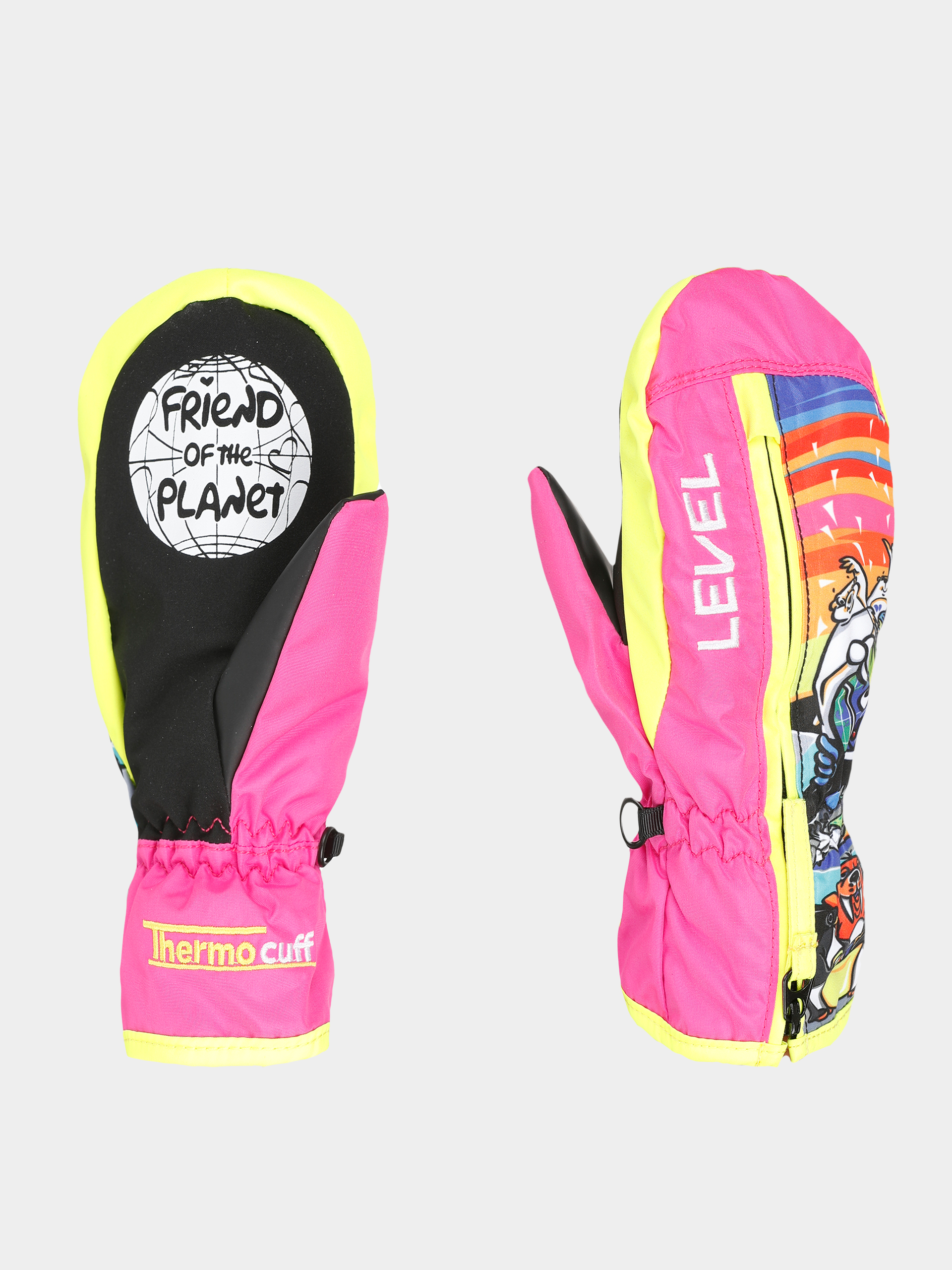 Рукавиці Level Dudy JR (fucsia)