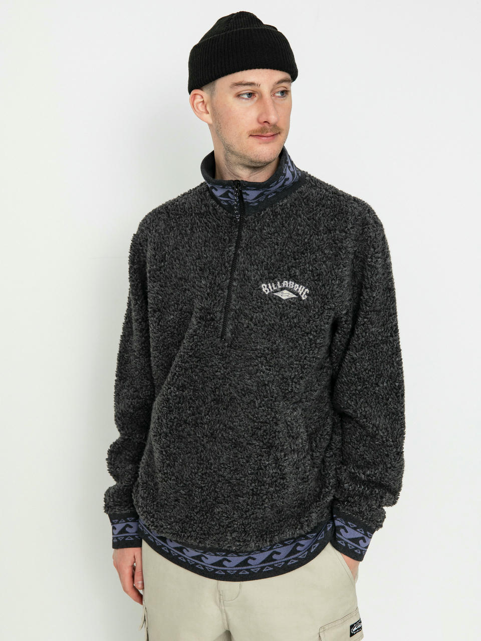 Флісовий светр Billabong Boundary Bunyip (black heather)